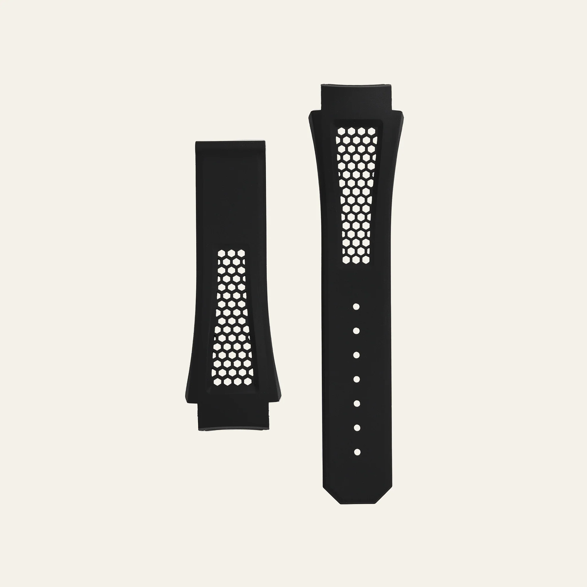 Black Epic X Chrono 44mm Honeycomb Strap - S