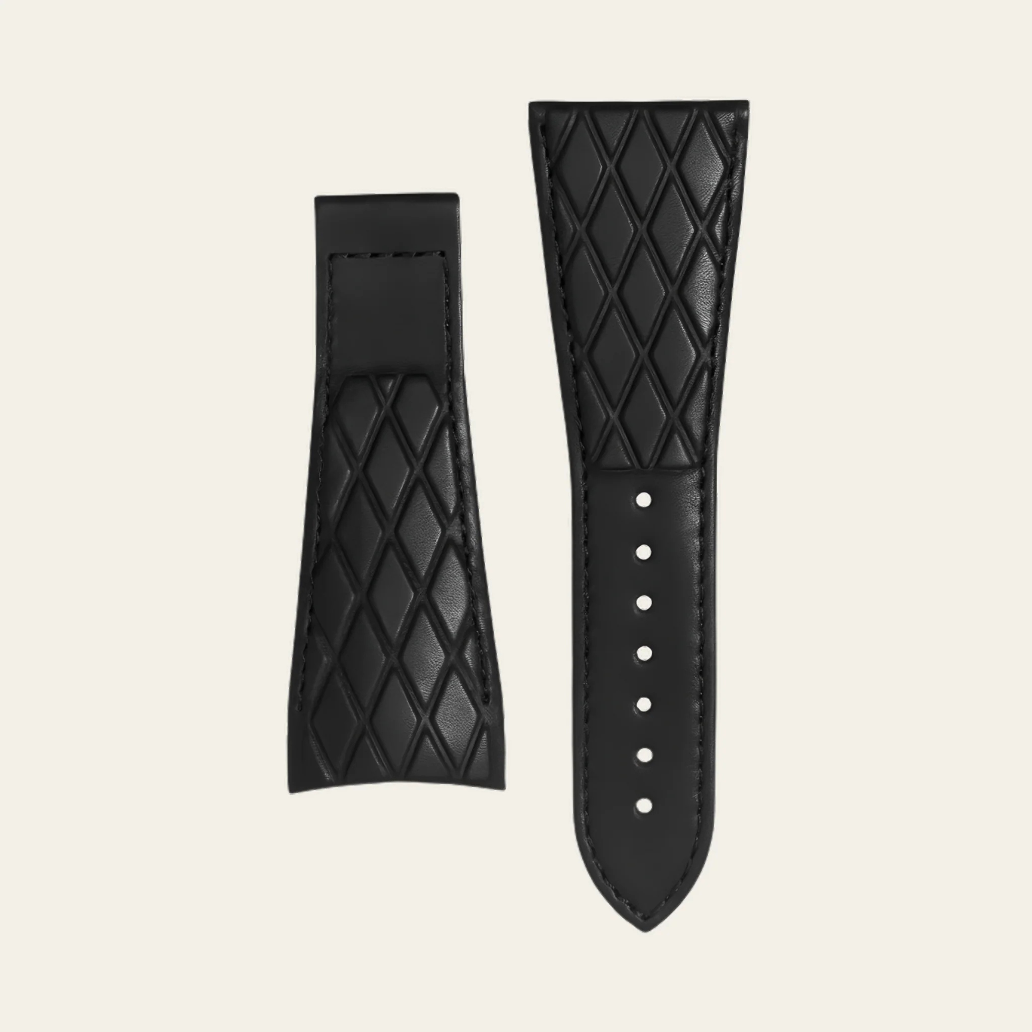 Black Matte Calf Strap - M