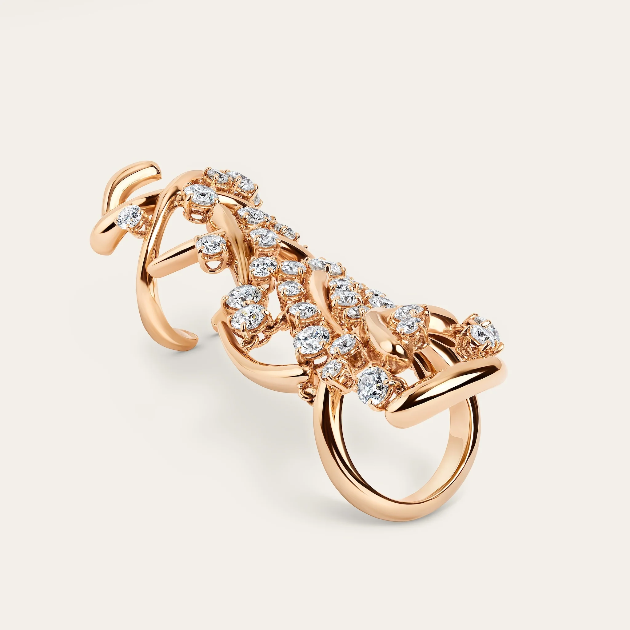 Carnivale Full Finger Diamond Ring - Image 2
