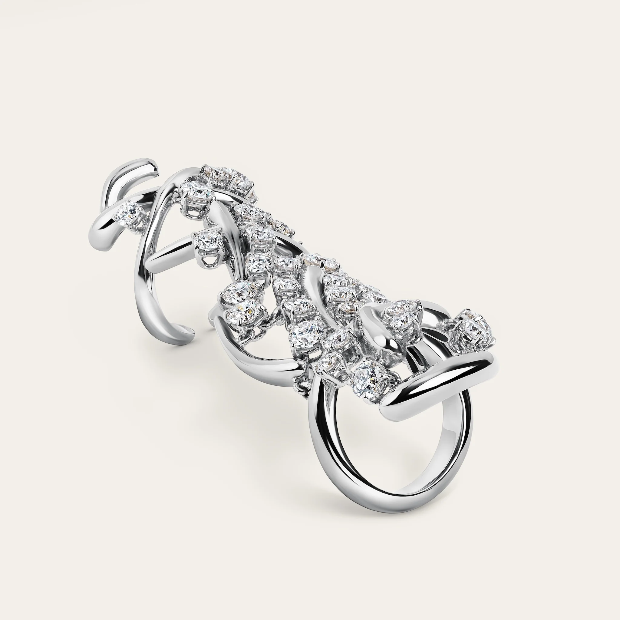 Carnivale Full Finger Diamond Ring - Image 2