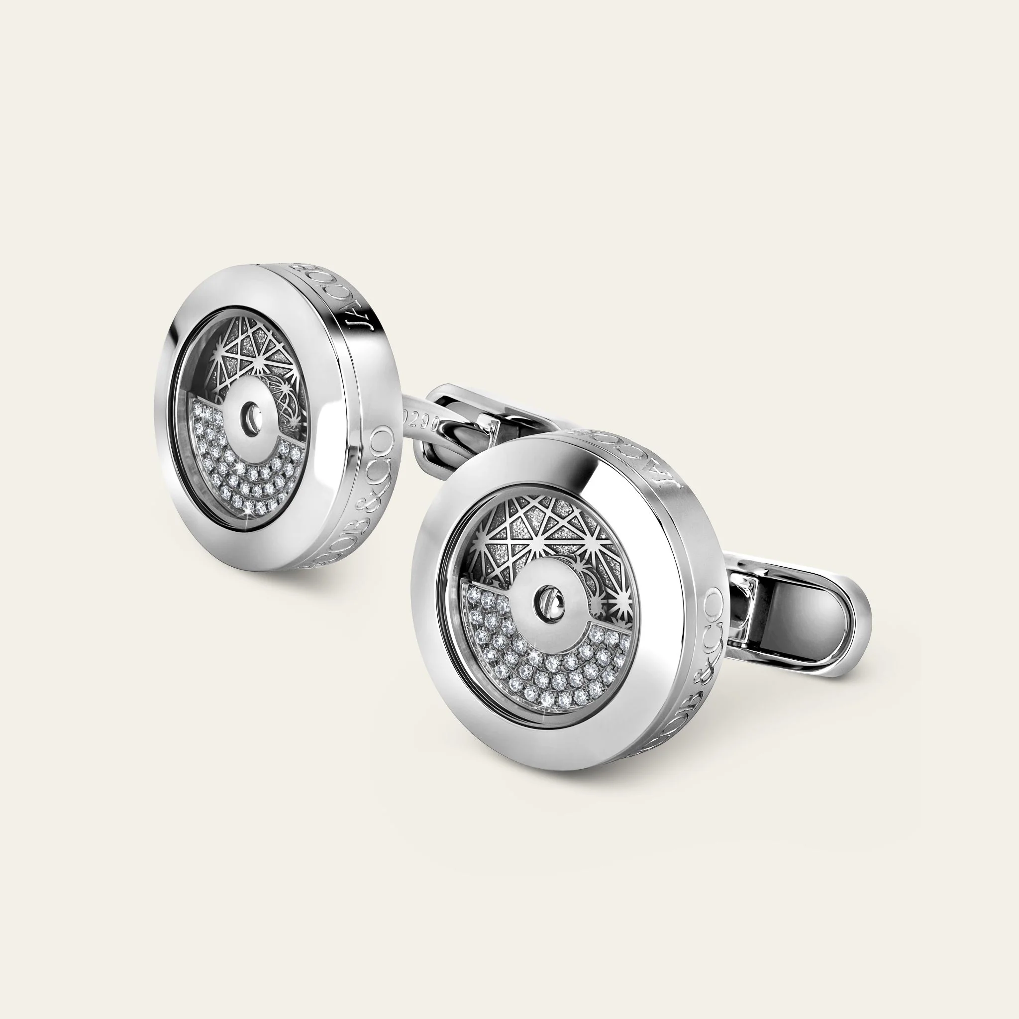 Rotor Diamond Cufflinks - Image 2