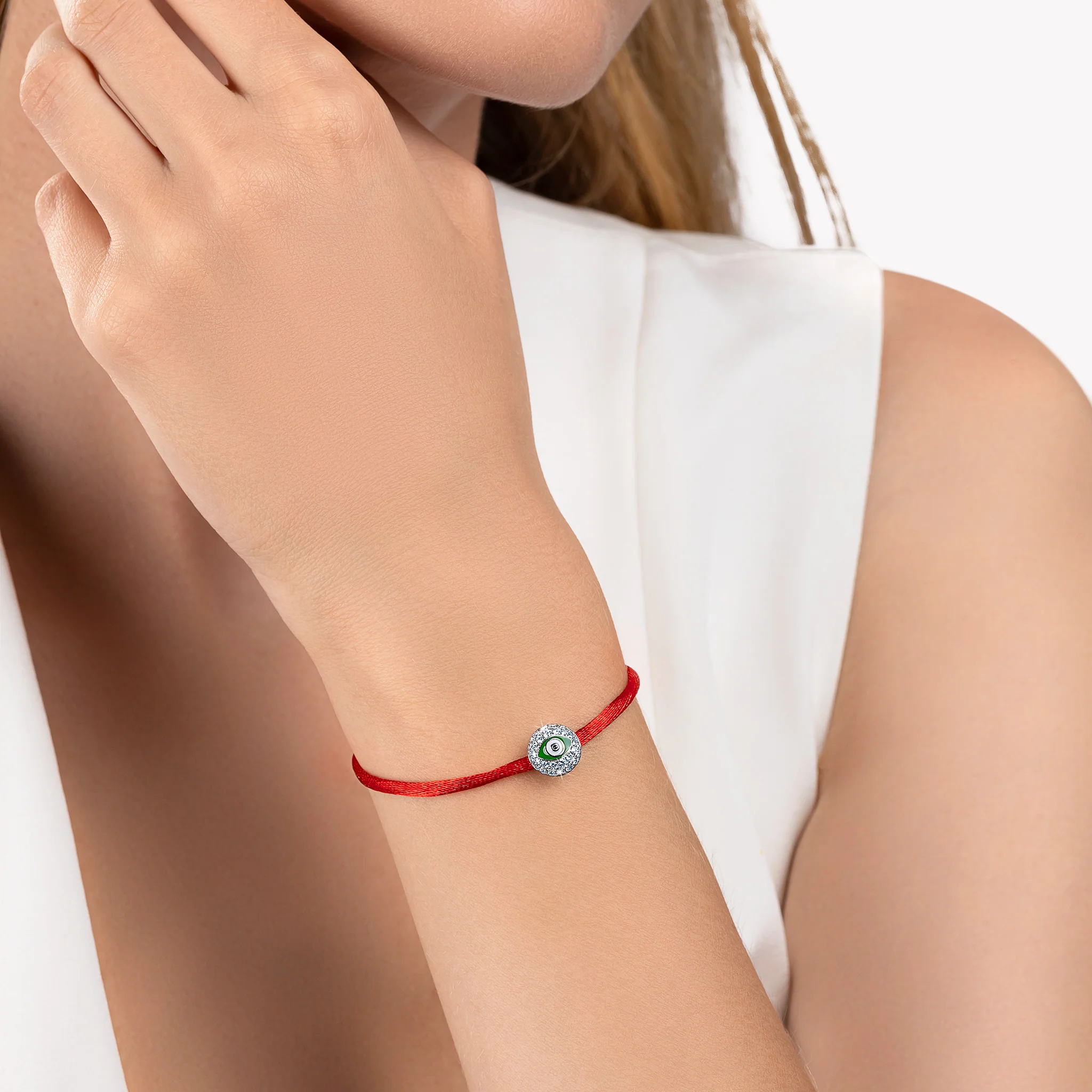Evil Eye Diamond Bracelet - Image 4