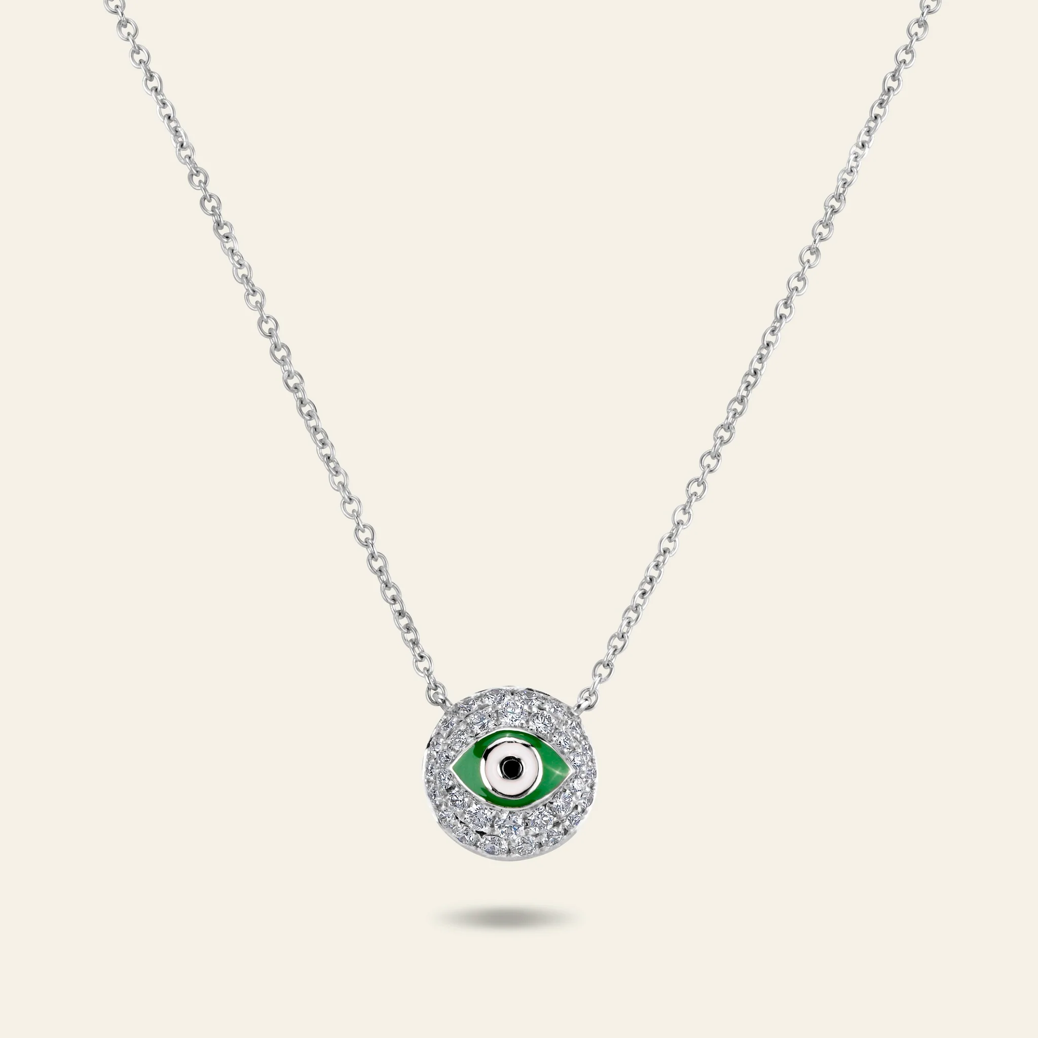 Evil Eye Diamond Necklace