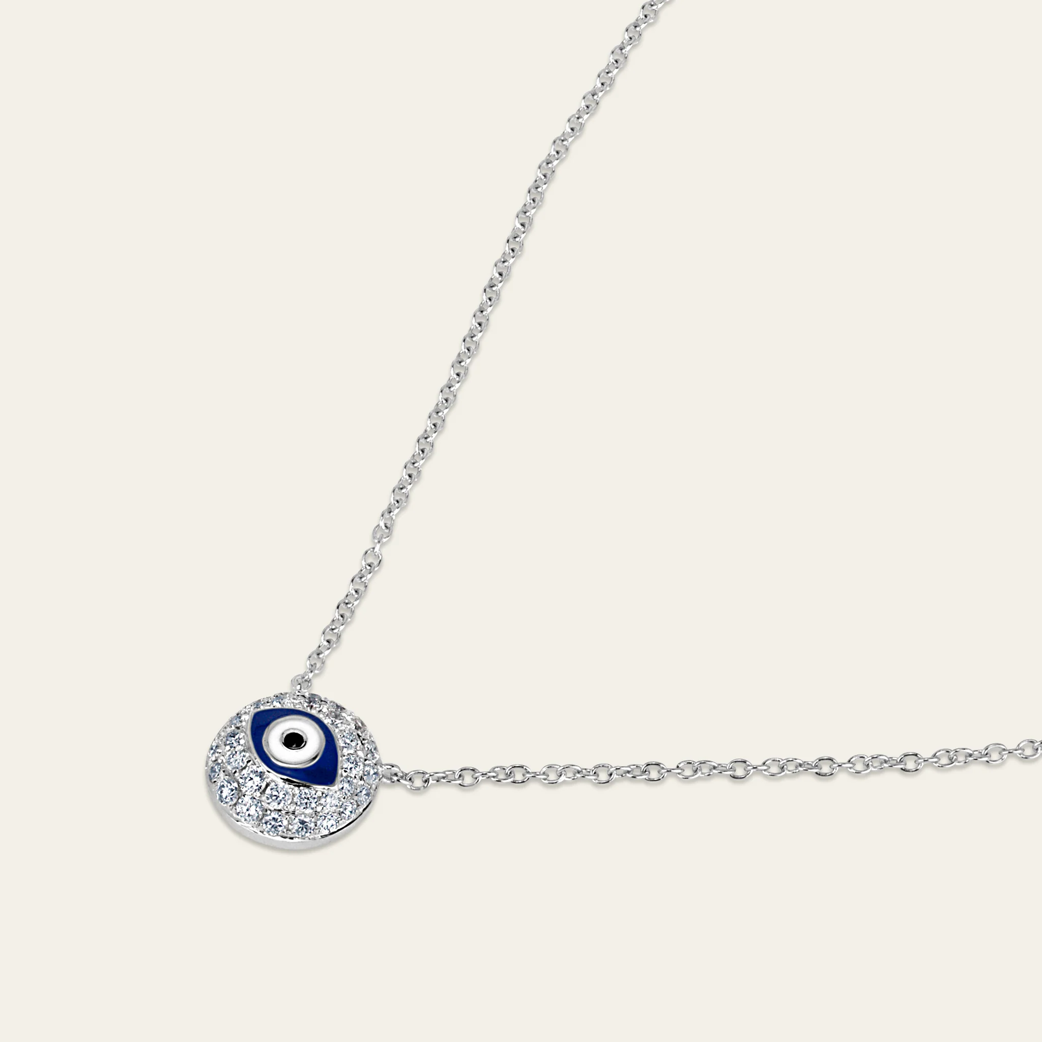 Evil Eye Diamond Necklace - Image 3