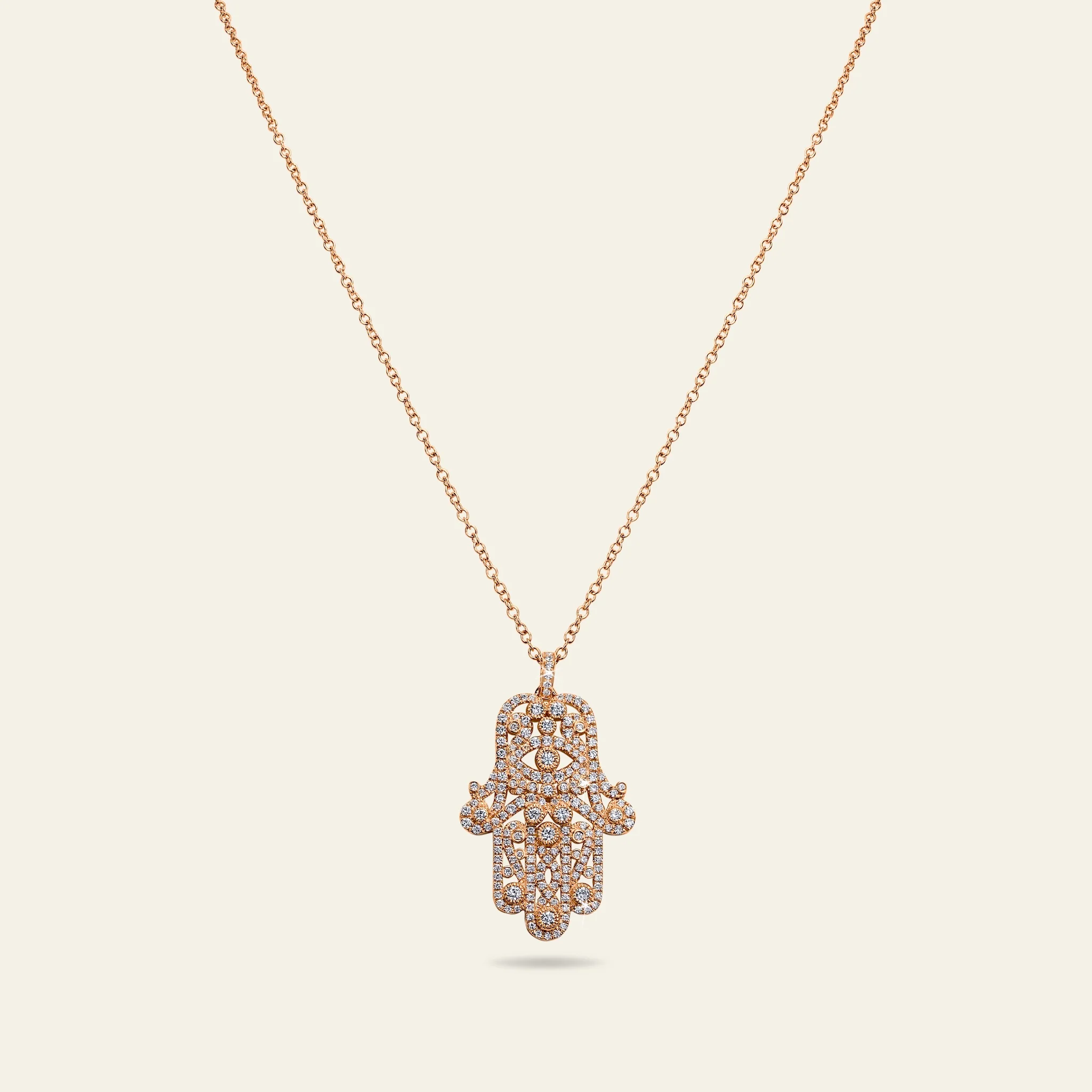 Hamsa Diamond Necklace