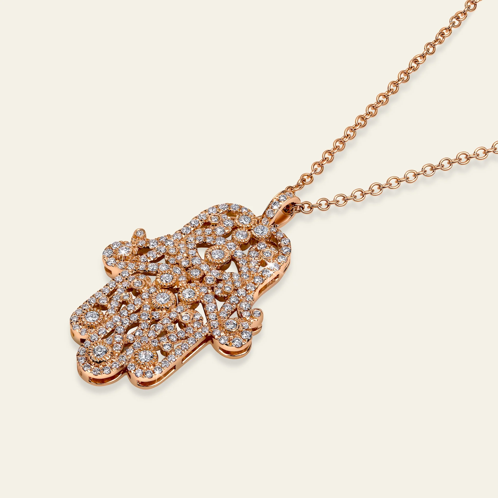 Hamsa Diamond Necklace - Image 2