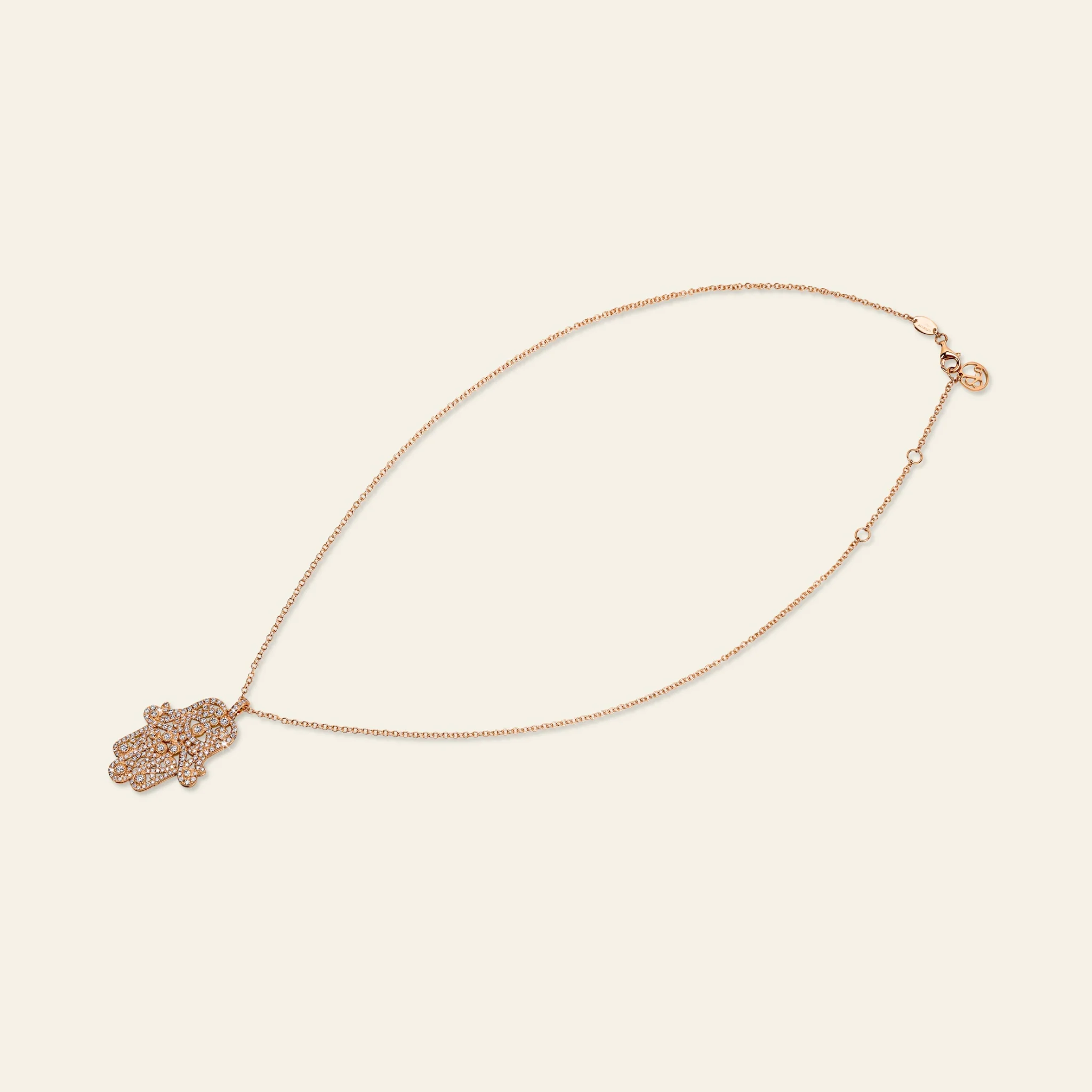 Hamsa Diamond Necklace - Image 3