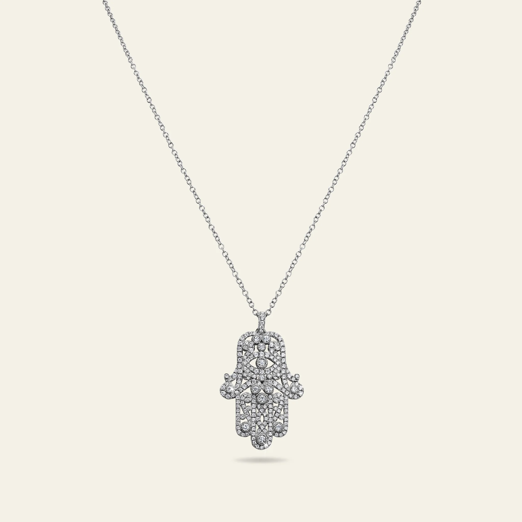Hamsa Diamond Necklace