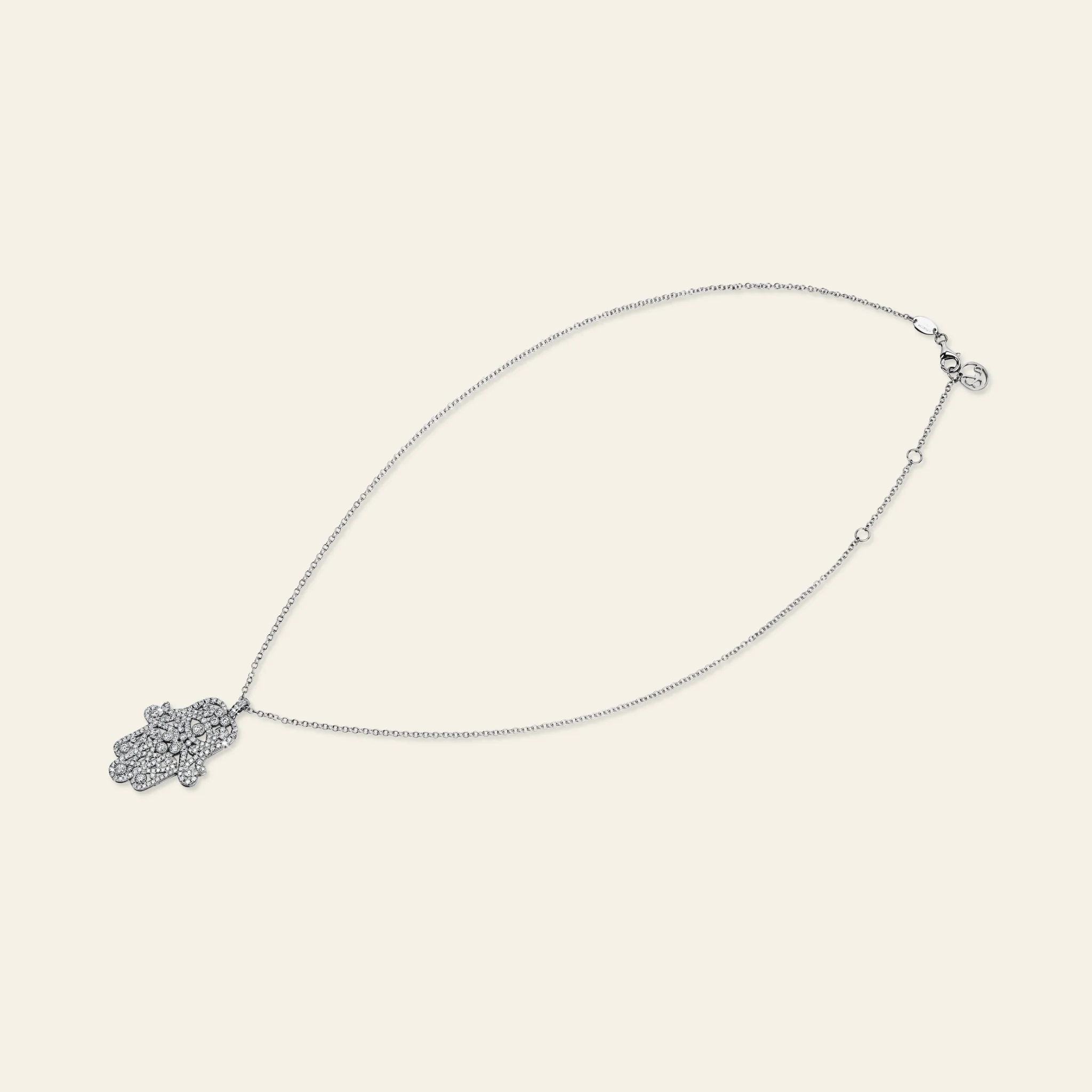 Hamsa Diamond Necklace - Image 3