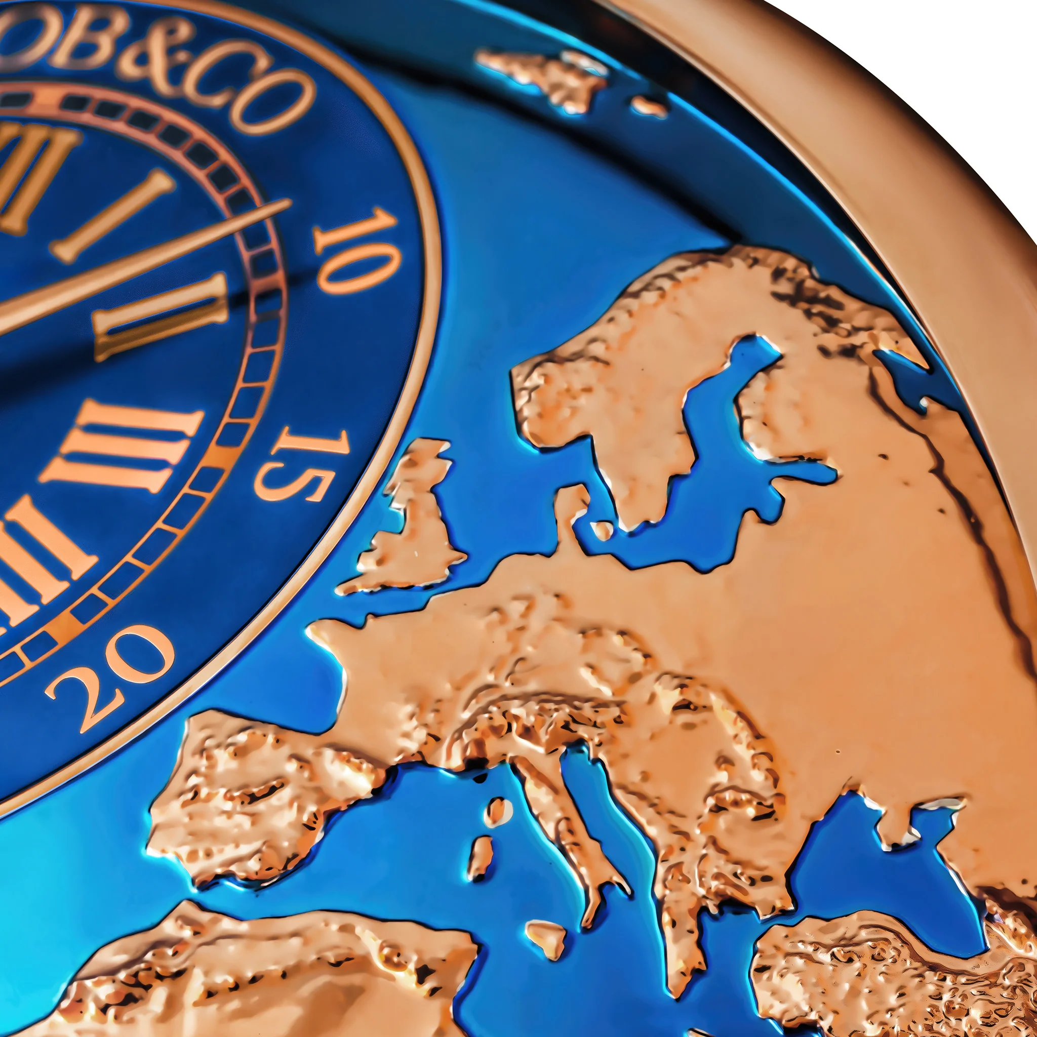 Jacob & Co. The World Is Yours Dual Time Zone Wall Clock - Image 4
