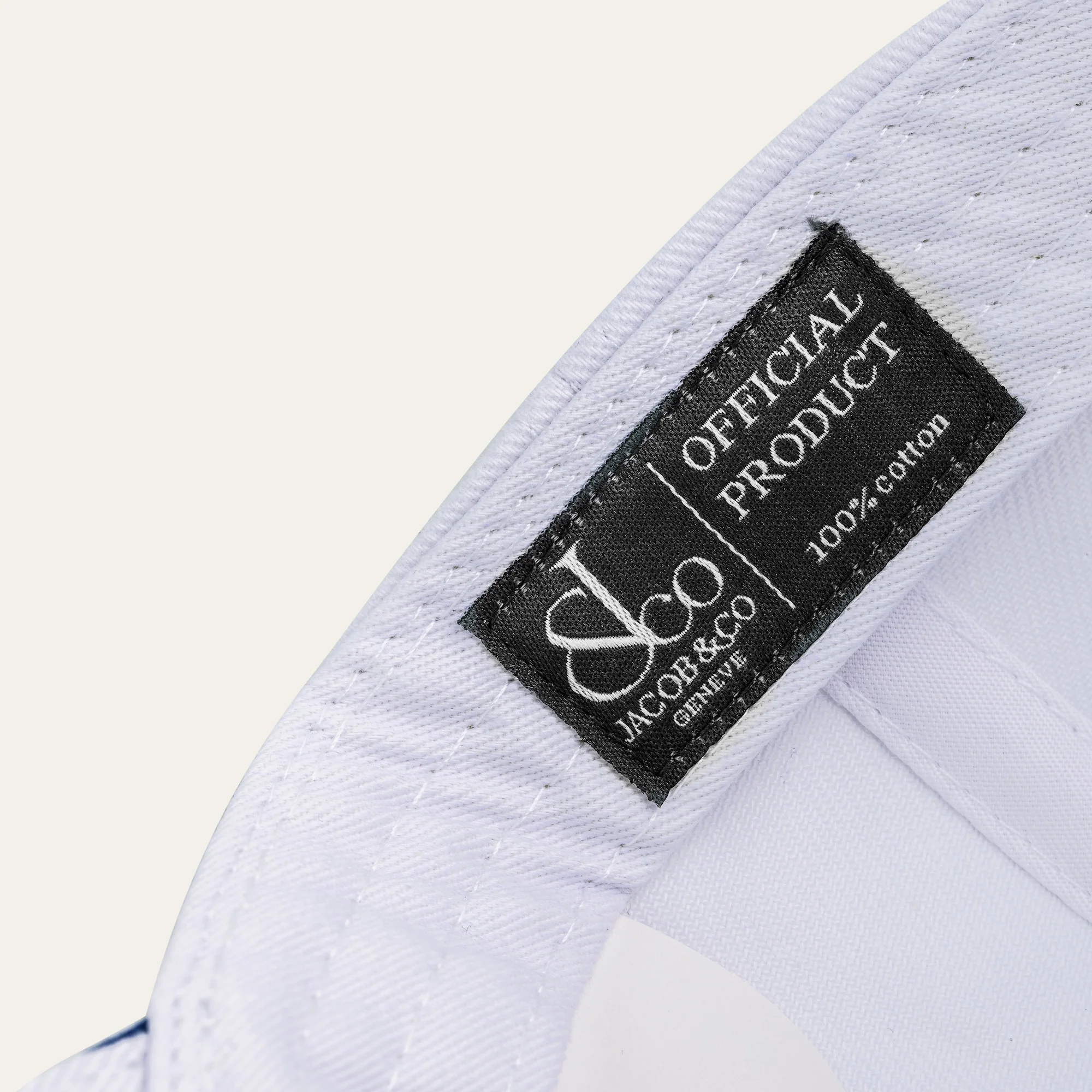 Jacob & Co. White Logo Cap - Image 3