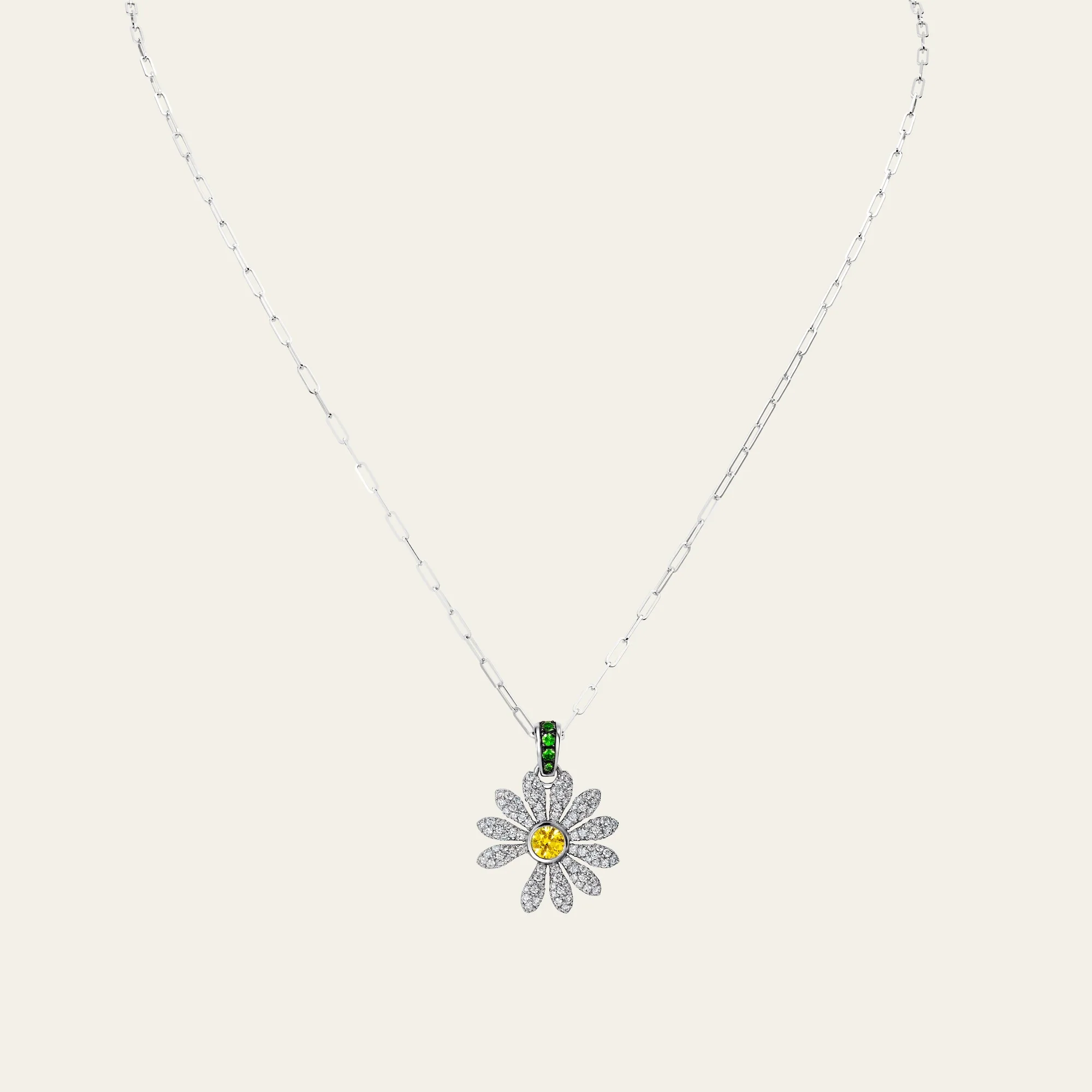 Jacob & Co. x PEACEMINUSONE Yellow Diamond with Pavé Pendant - Image 2
