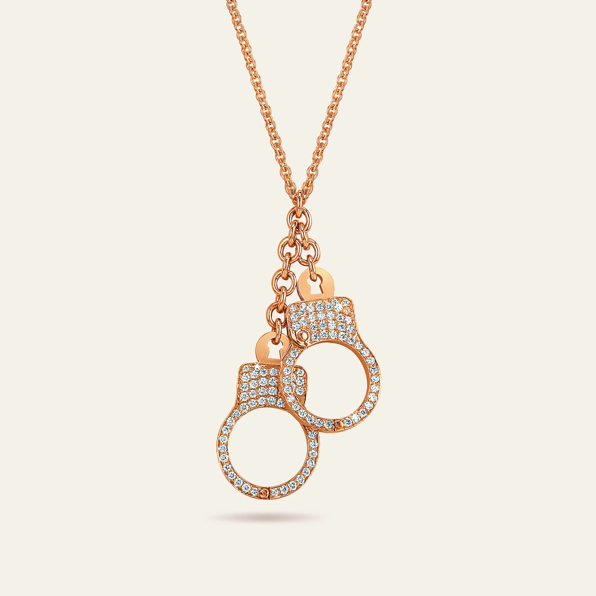 Love Lockdown Diamond Cuff Necklace