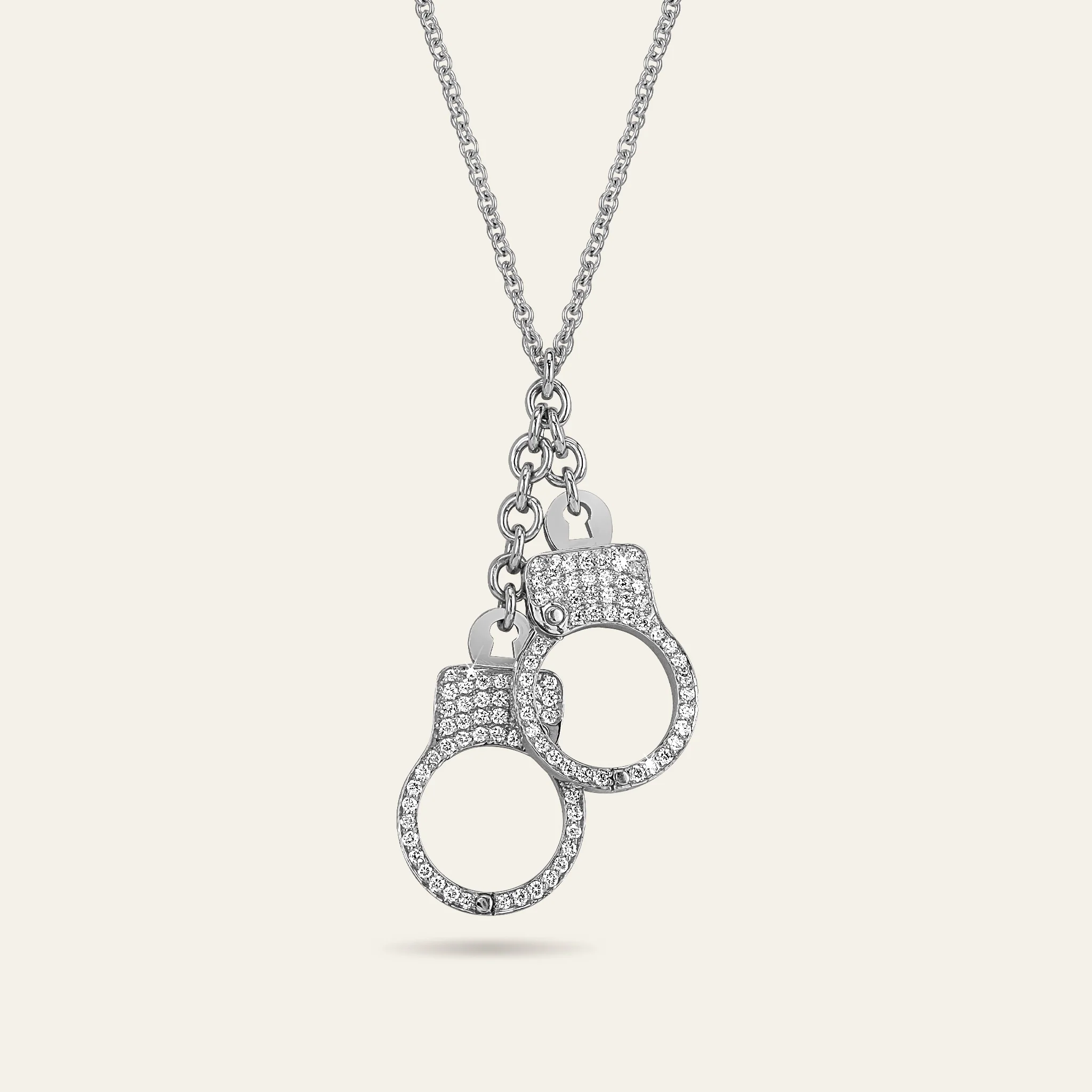 Love Lockdown Diamond Cuff Necklace