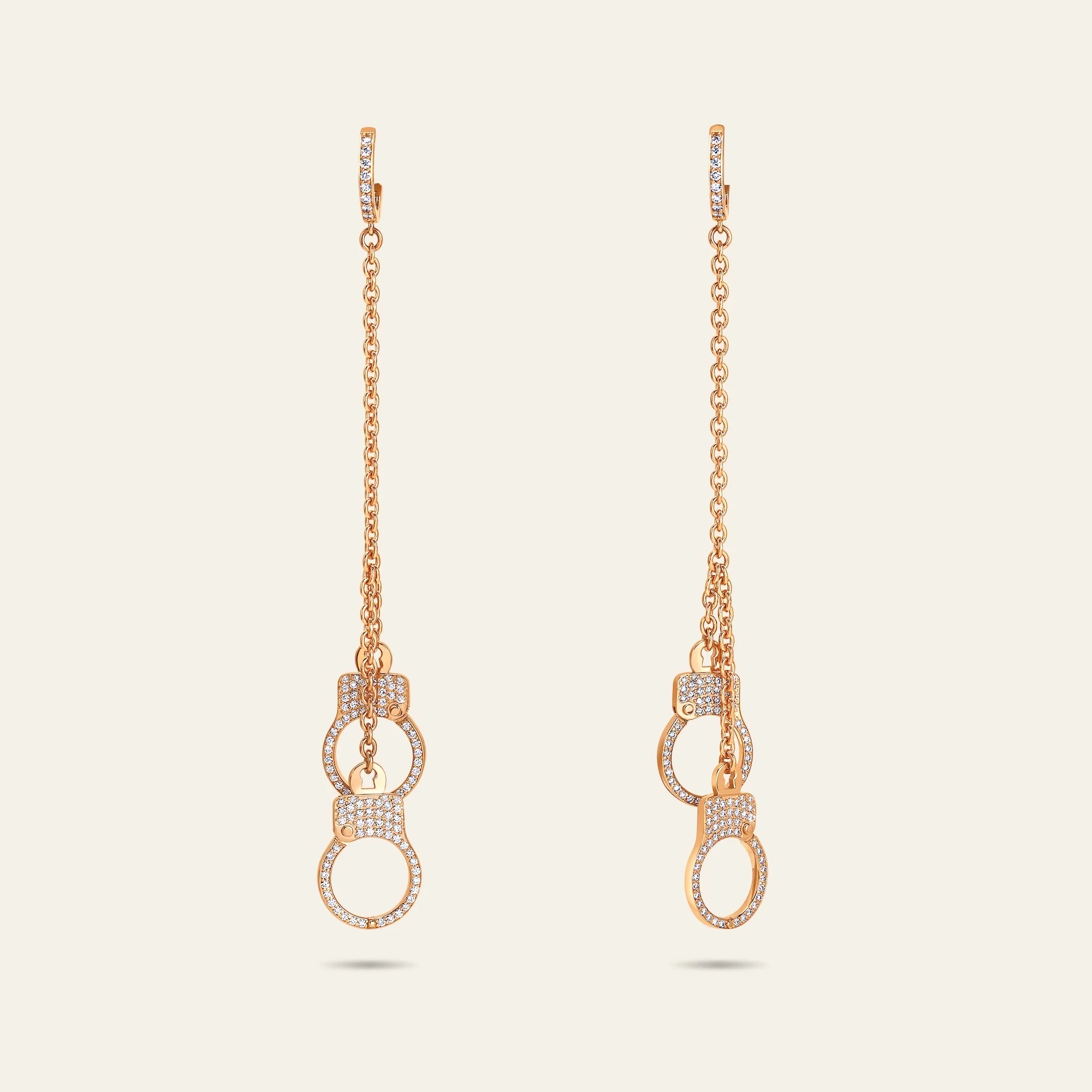 Love Lockdown Hanging Diamond Earrings - Image 2