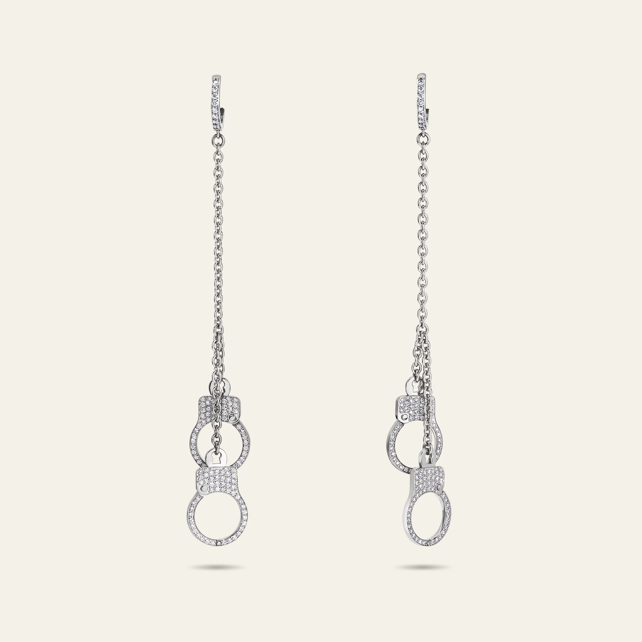 Love Lockdown Hanging Diamond Earrings - Image 2