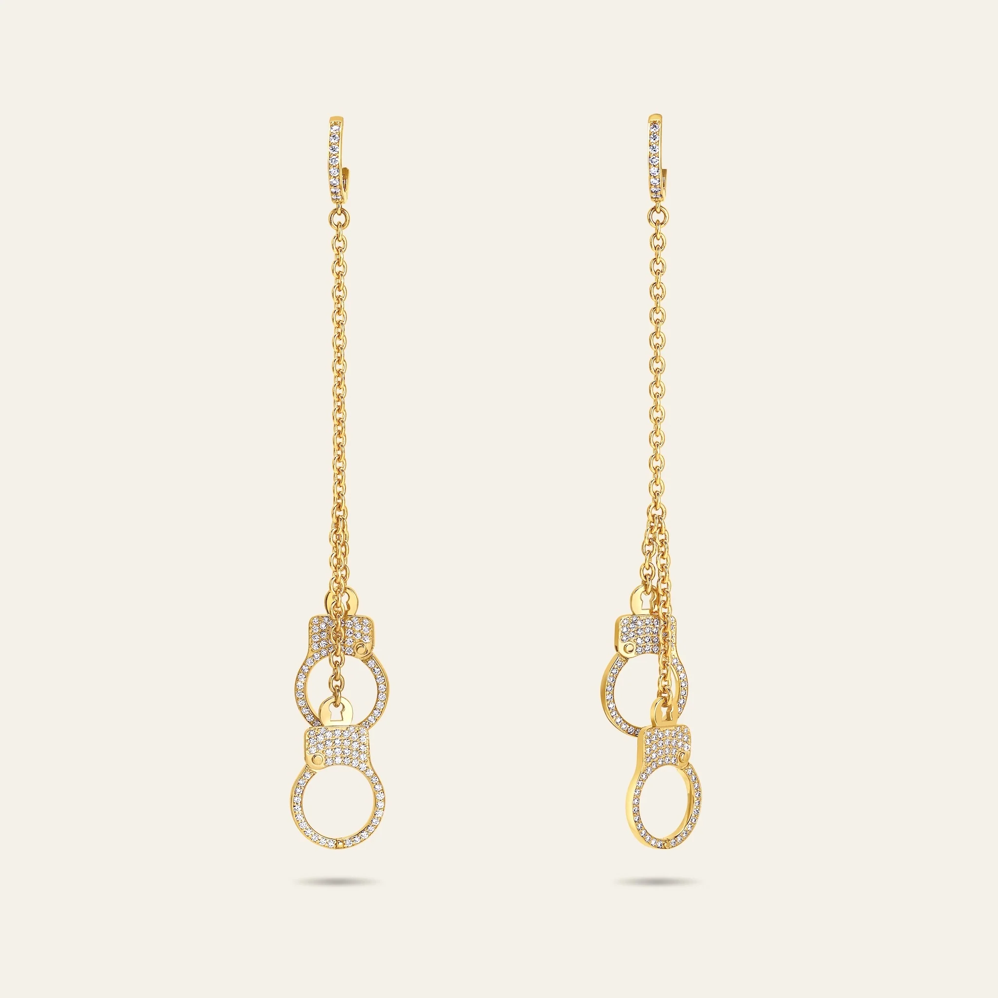 Love Lockdown Hanging Diamond Earrings - Image 2
