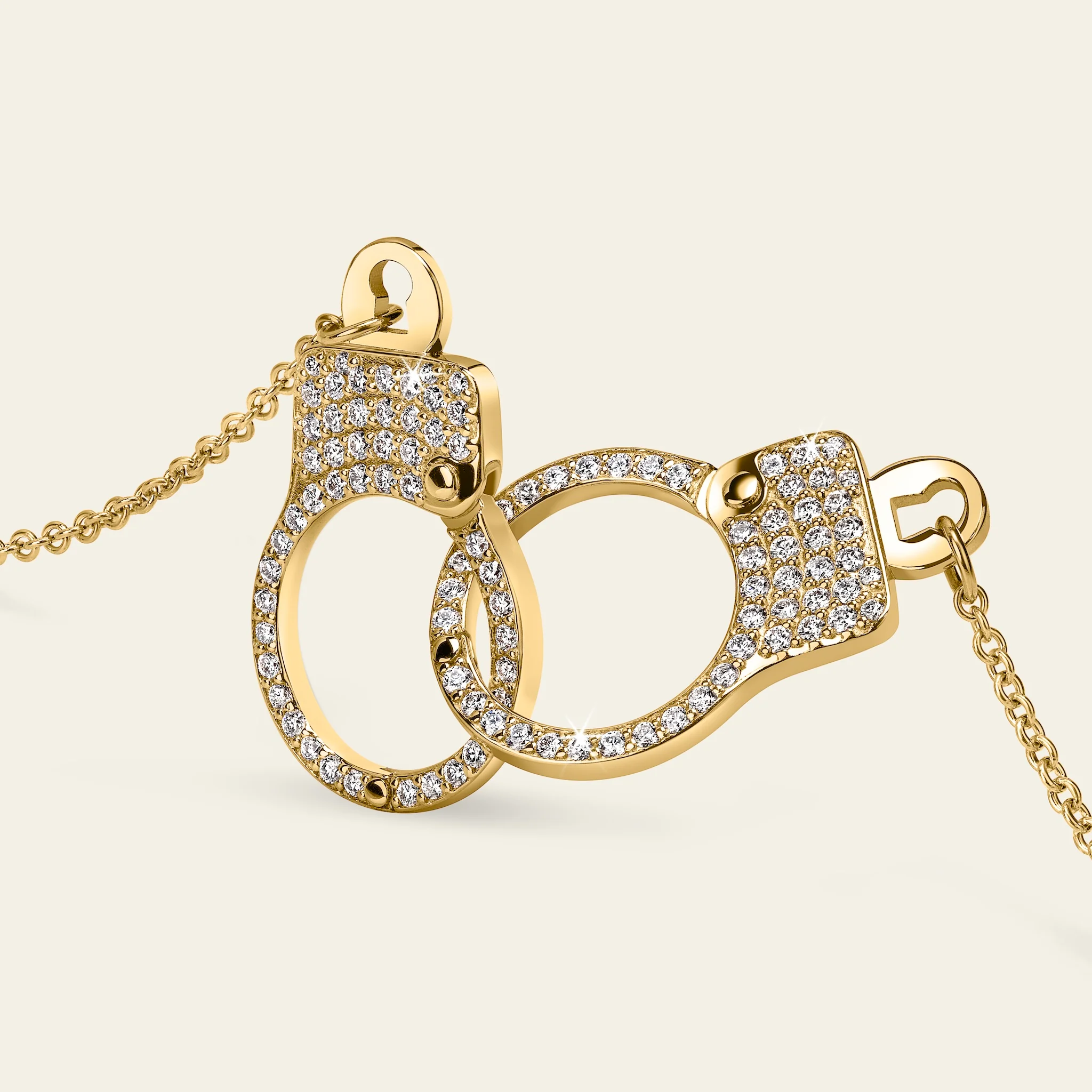 Love Lockdown Interlocking Diamond Necklace - Image 2