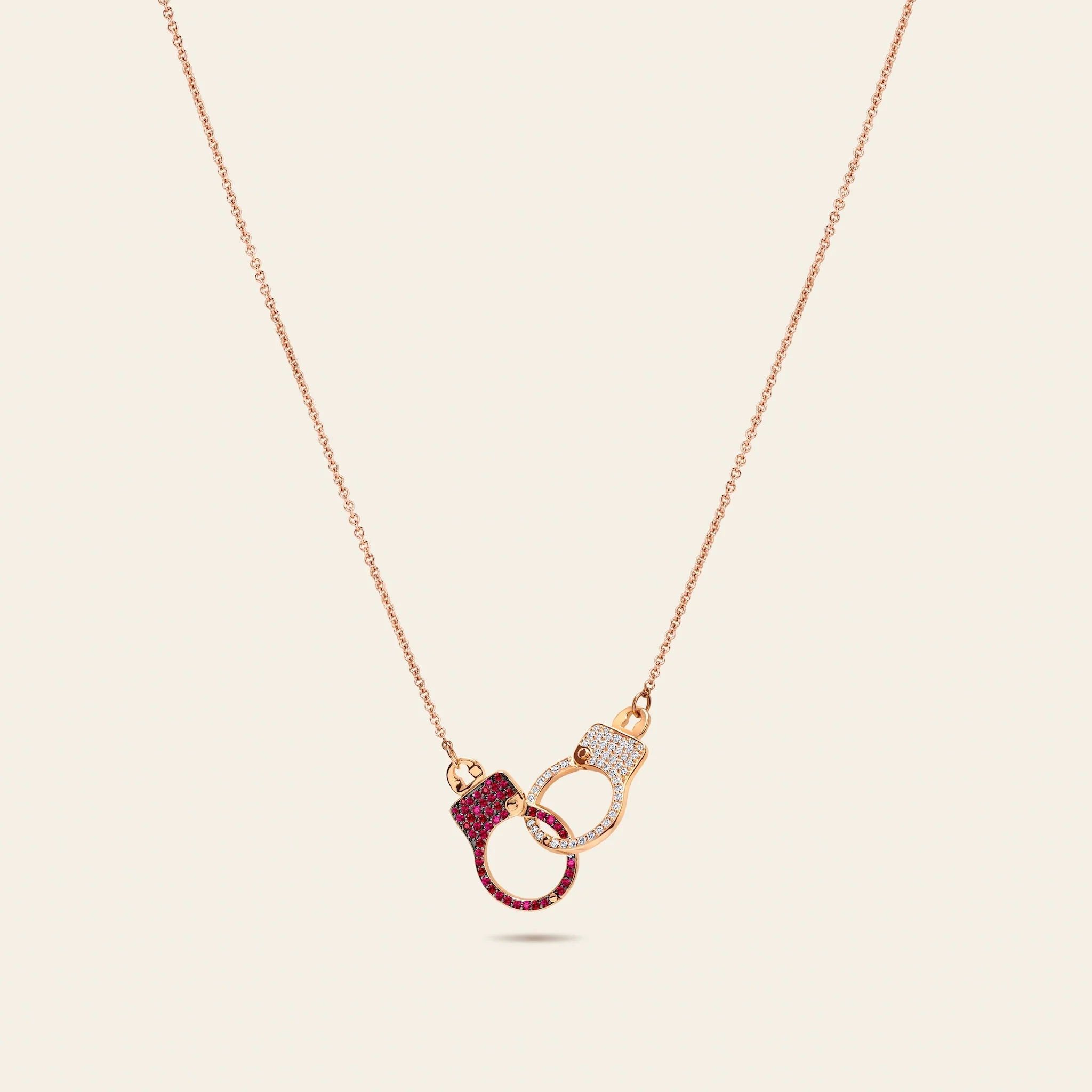Love Lockdown Interlocking Diamond Necklace
