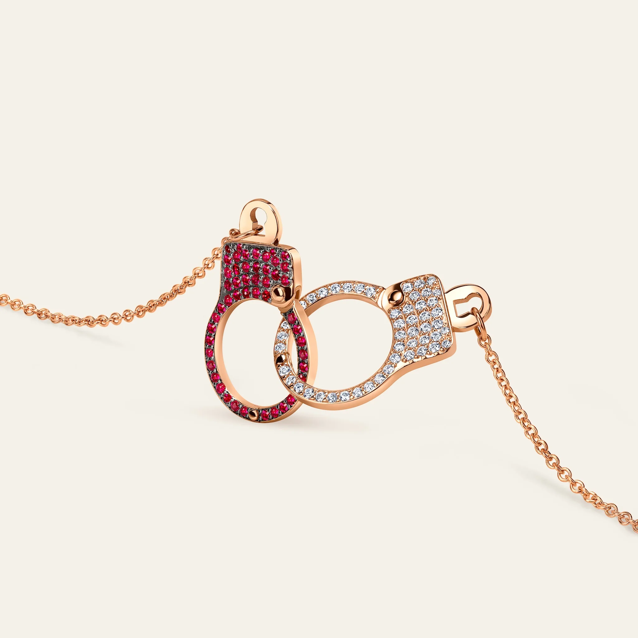 Love Lockdown Interlocking Diamond Necklace - Image 2
