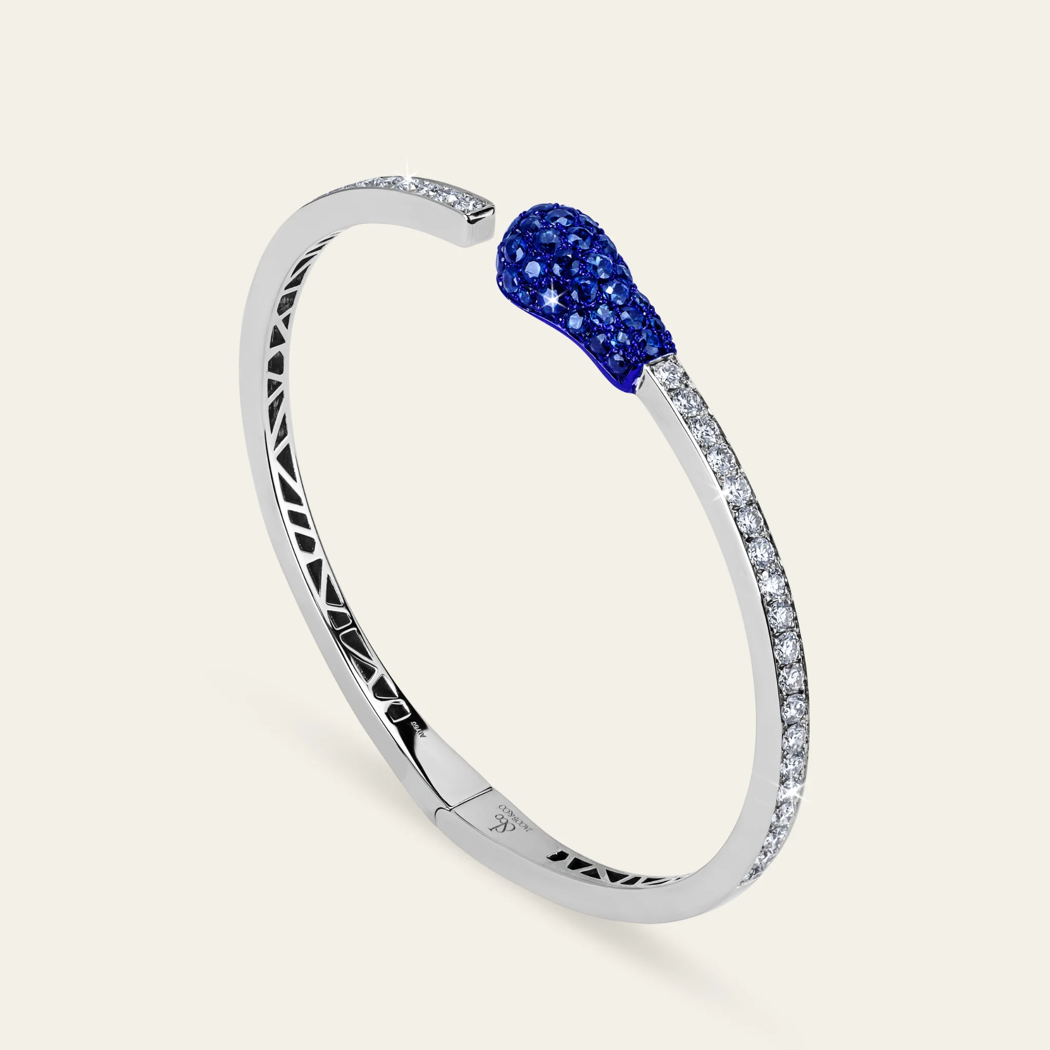 Match Sapphire Diamond Bangle - Image 2