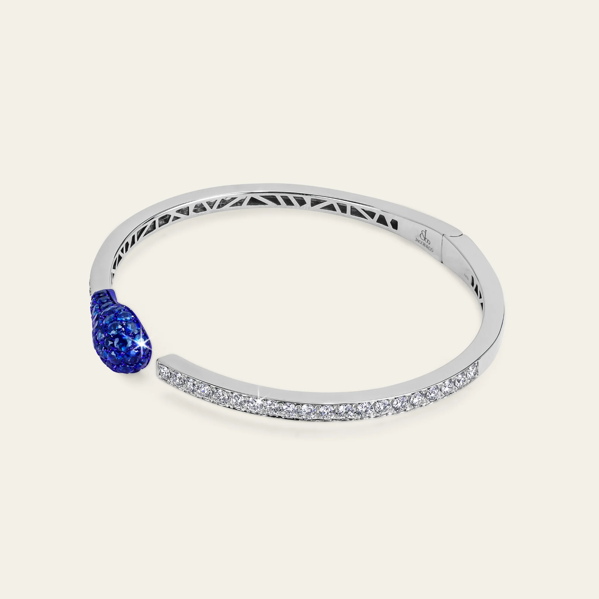 Match Sapphire Diamond Bangle - Image 3