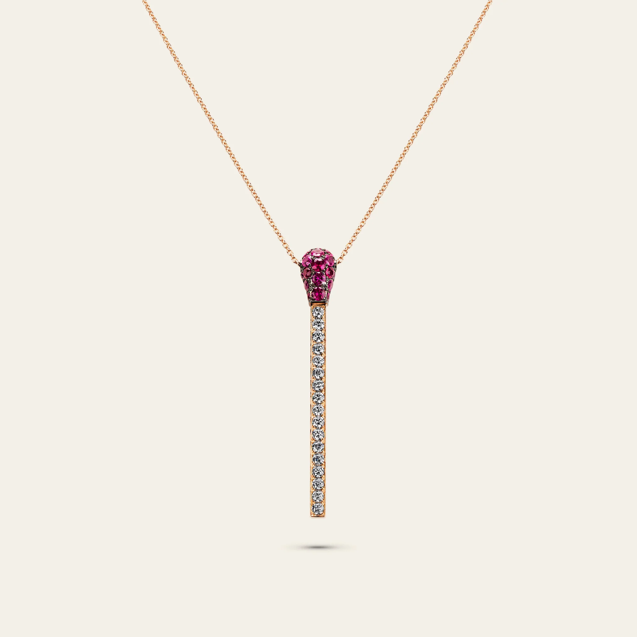 Match Ruby Diamond Necklace