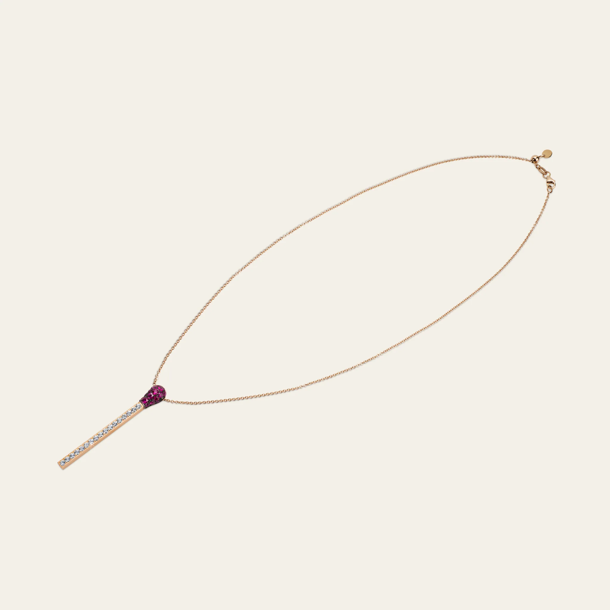 Match Ruby Diamond Necklace - Image 3