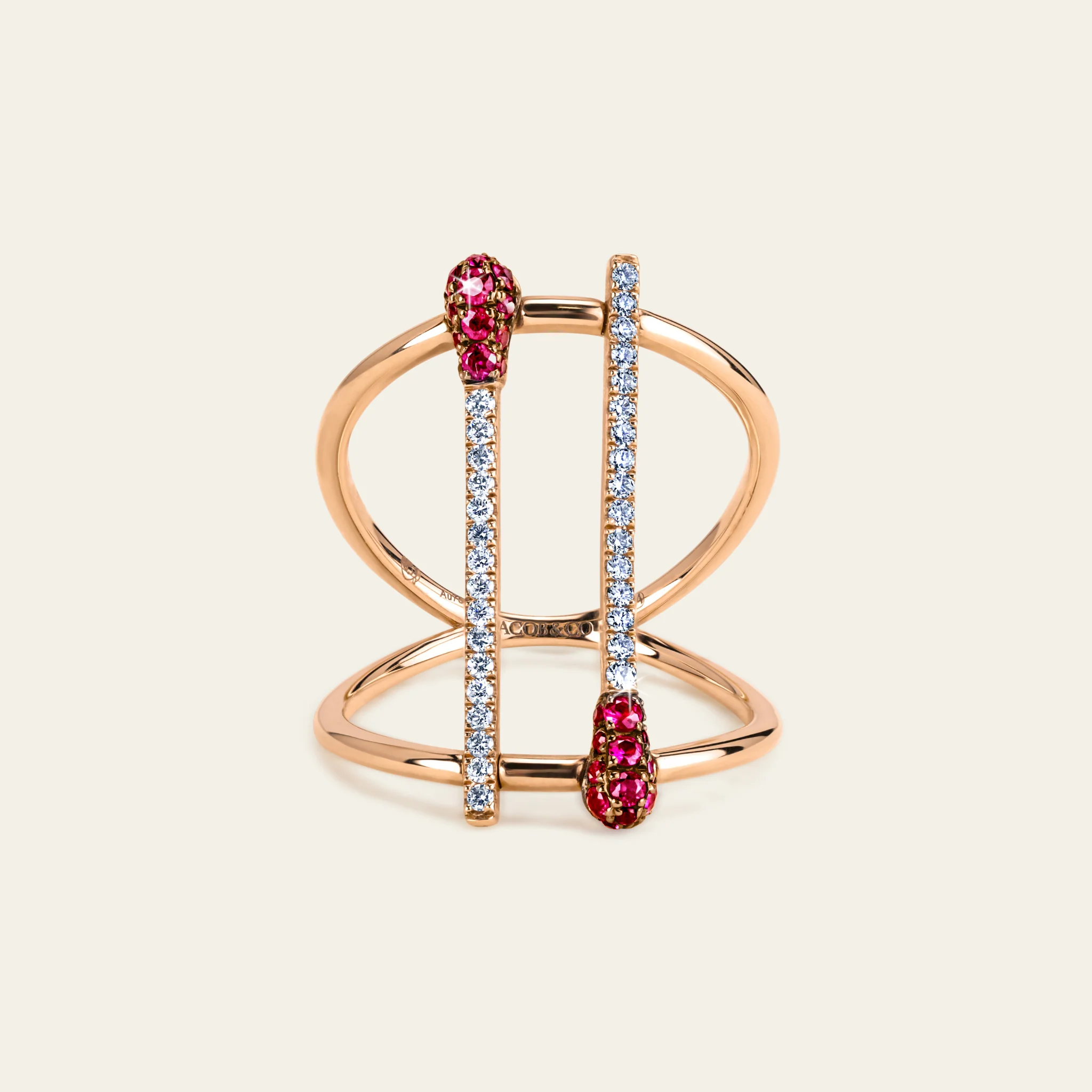 Match Ruby Diamond Ring