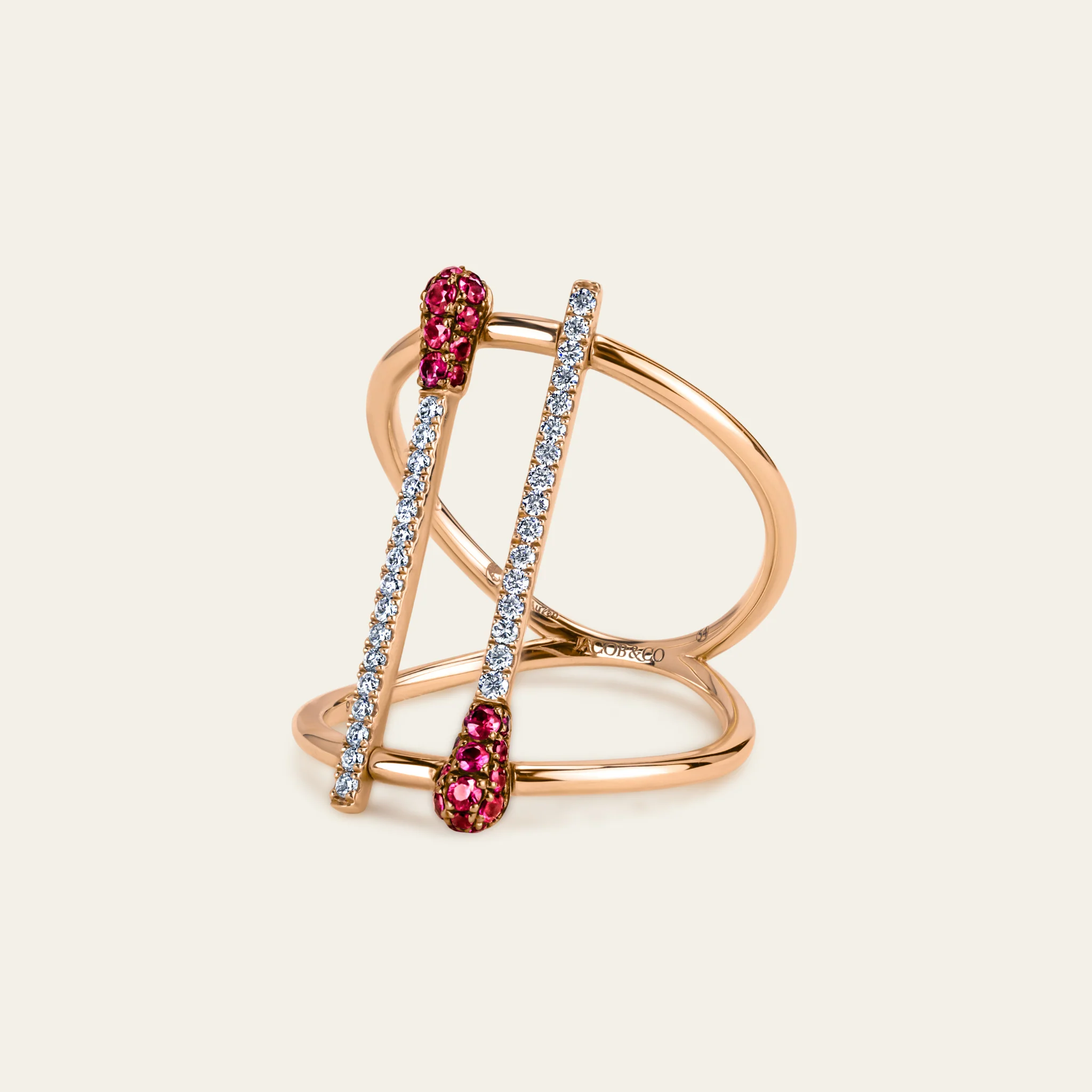 Match Ruby Diamond Ring - Image 3