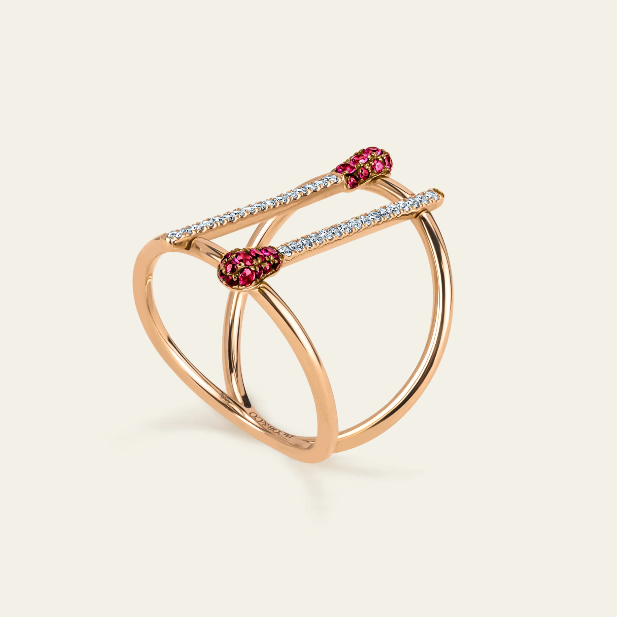 Match Ruby Diamond Ring - Image 4