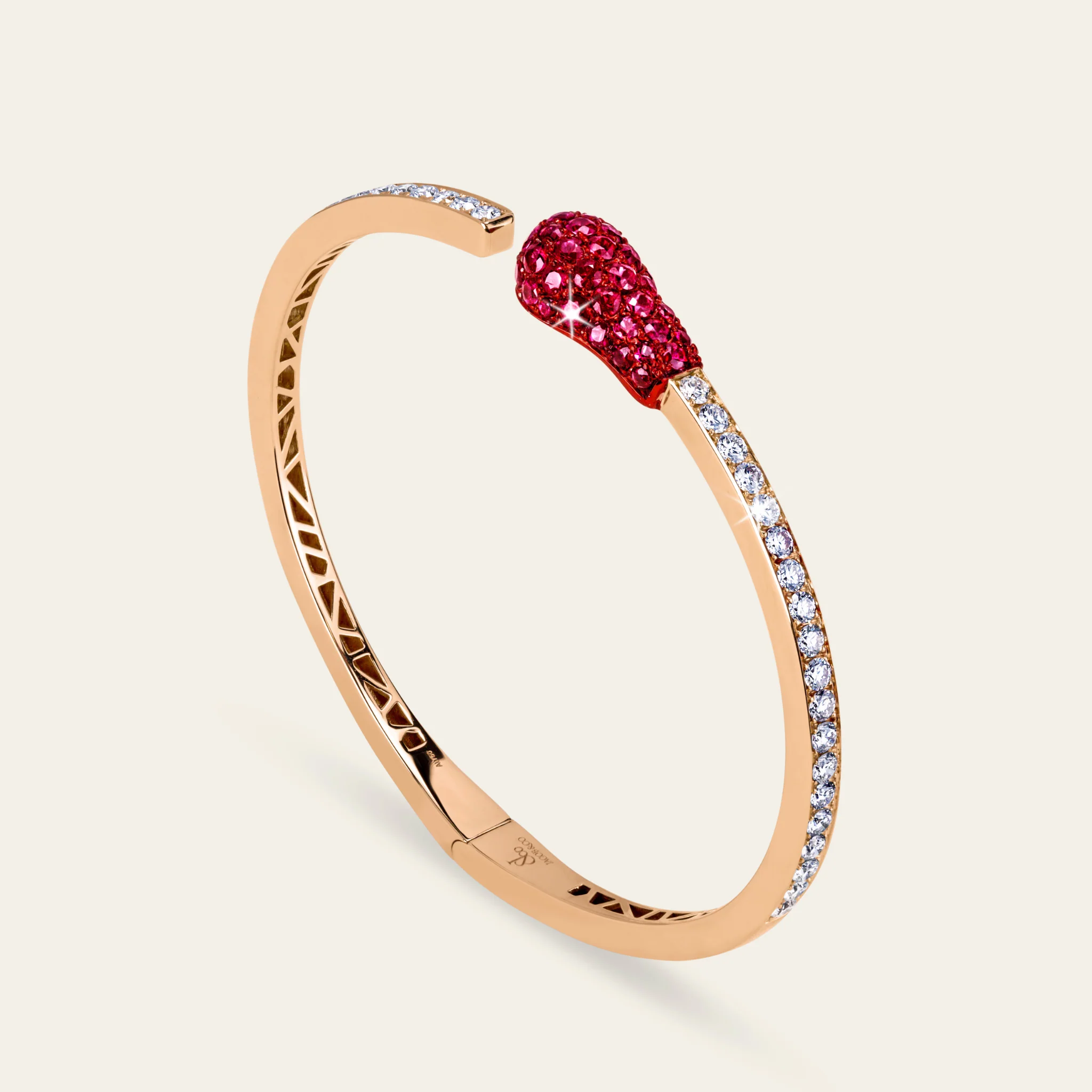Match Ruby Diamond Bangle - Image 2