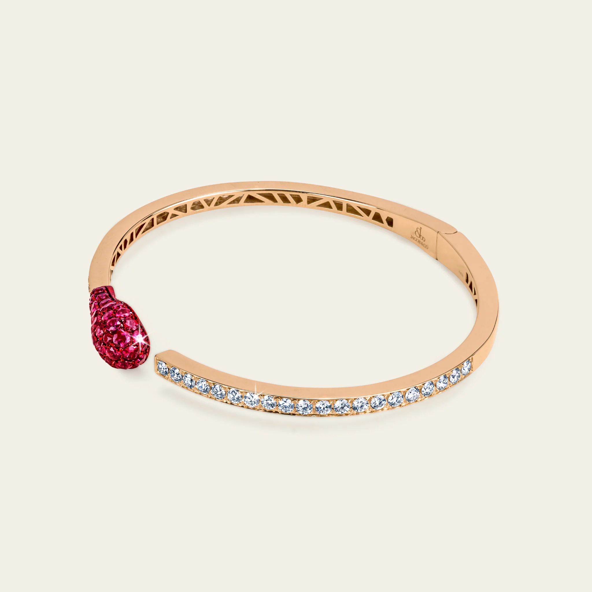 Match Ruby Diamond Bangle - Image 3