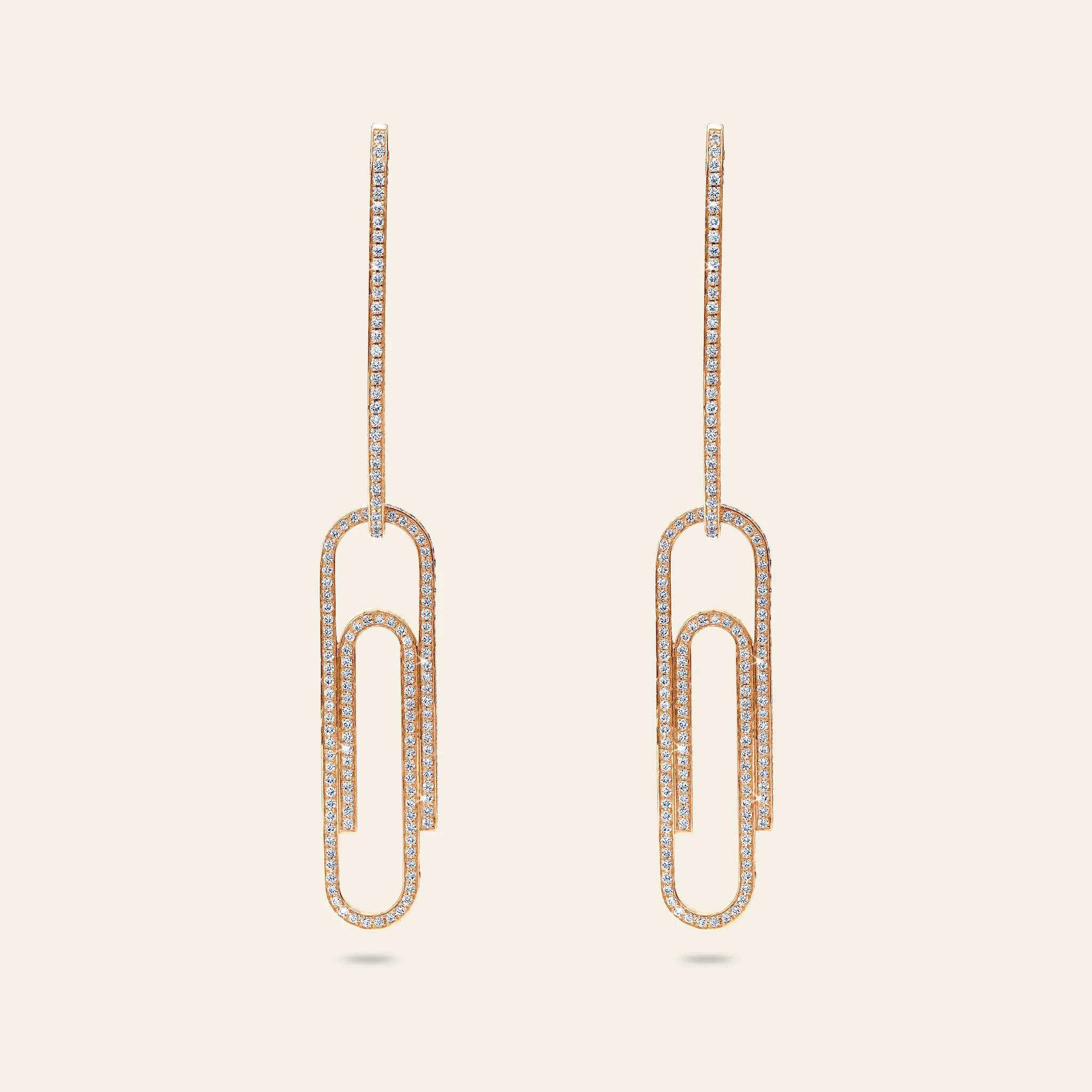 Office Supplies Diamond Earrings