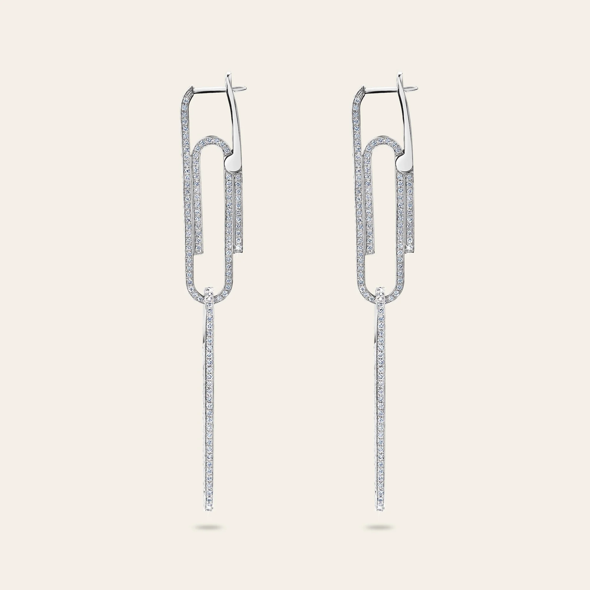 Office Supplies Diamond Earrings - Image 3