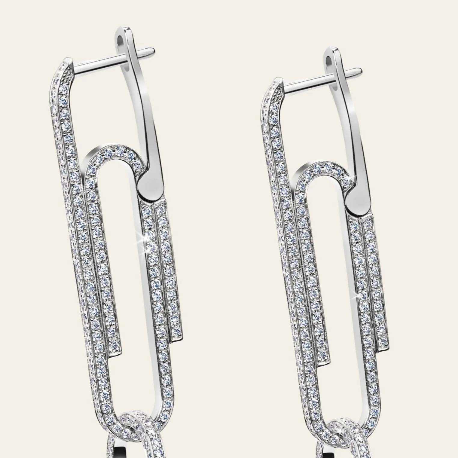 Office Supplies Diamond Earrings - Image 4