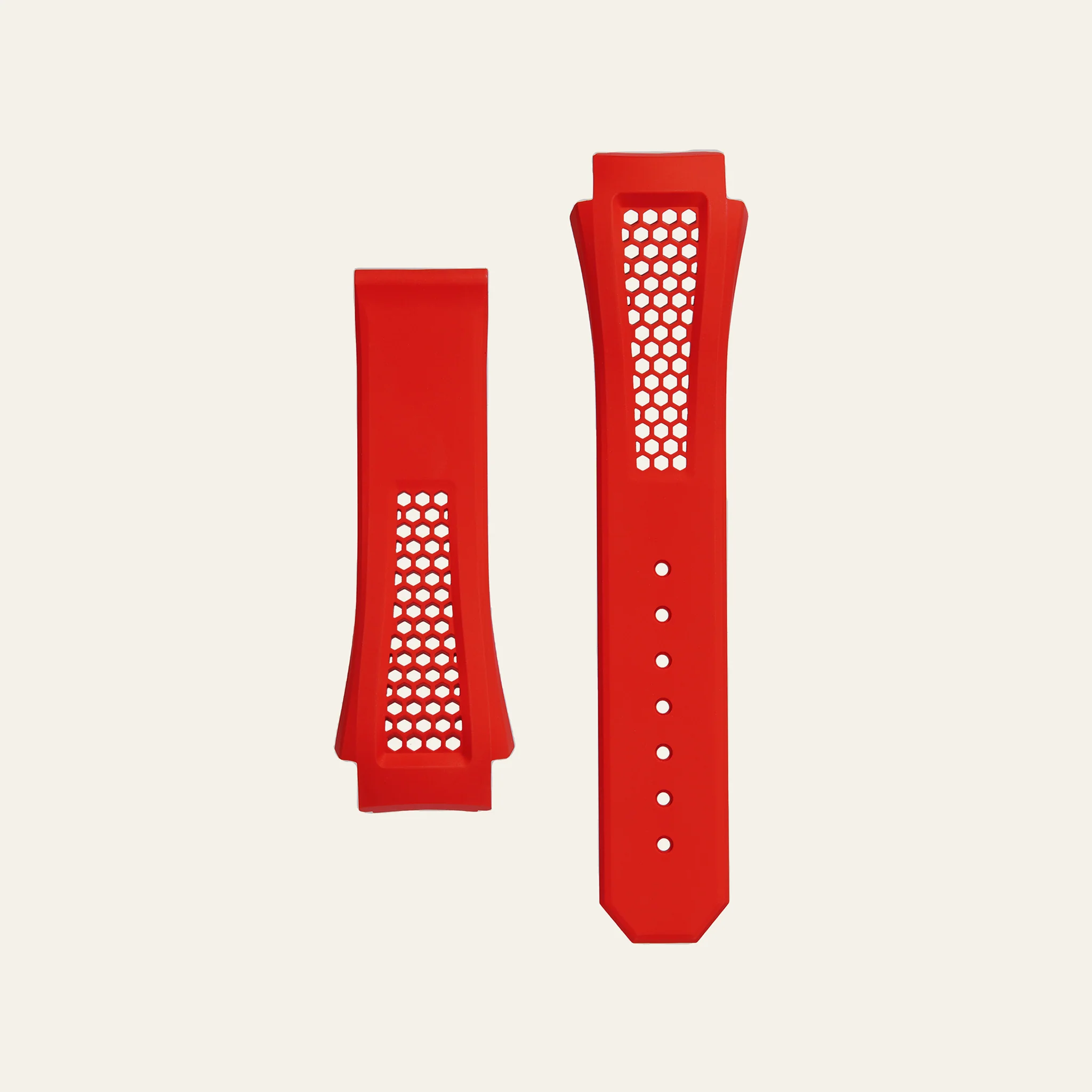 Red Epic X Chrono 44mm Honeycomb Strap - S