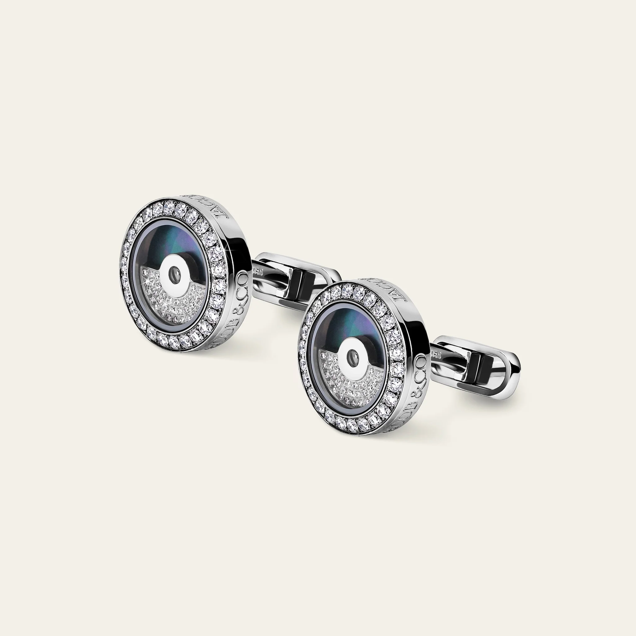 Rotor Diamond Cufflinks - Image 2