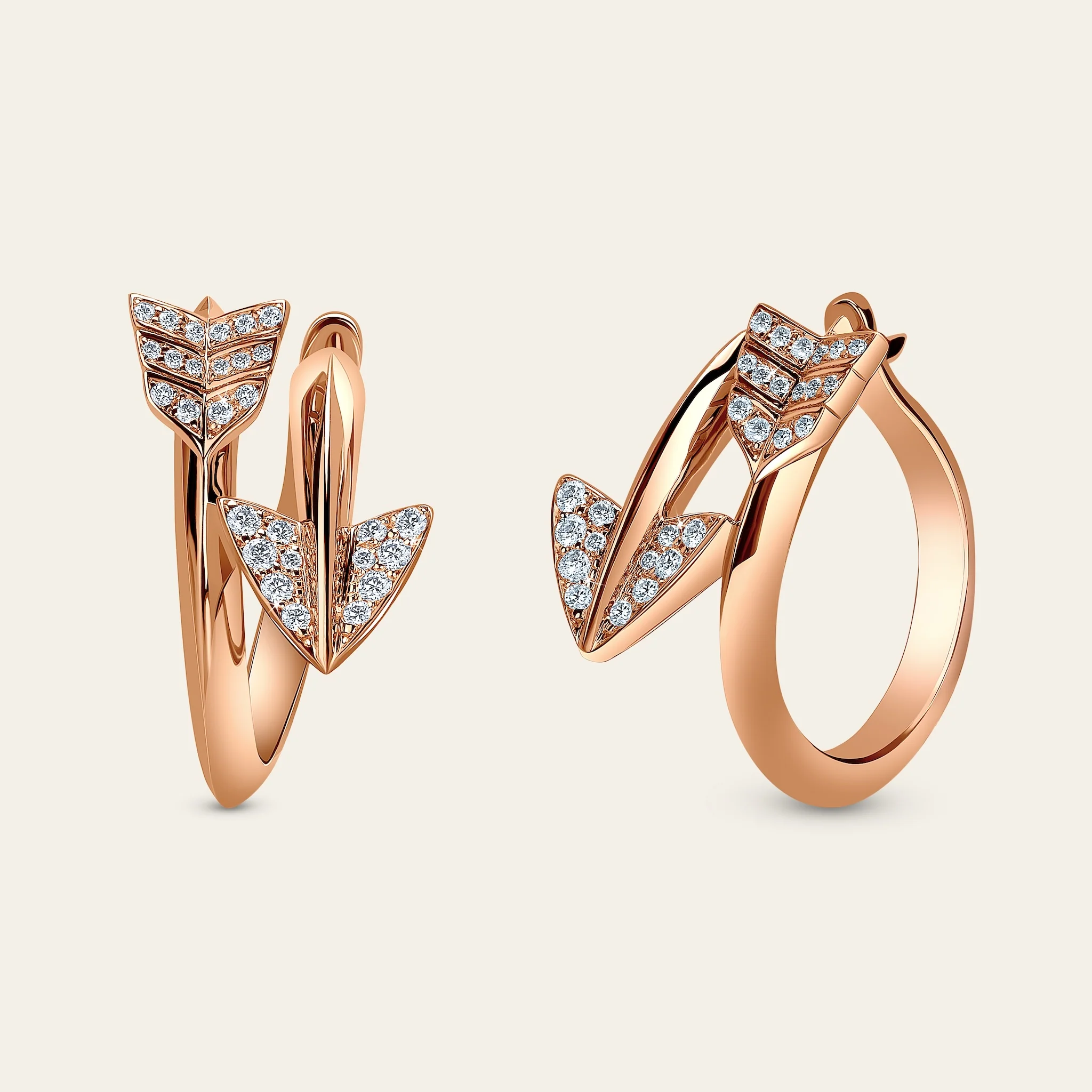 Super Arrow Diamond Earrings - Image 4