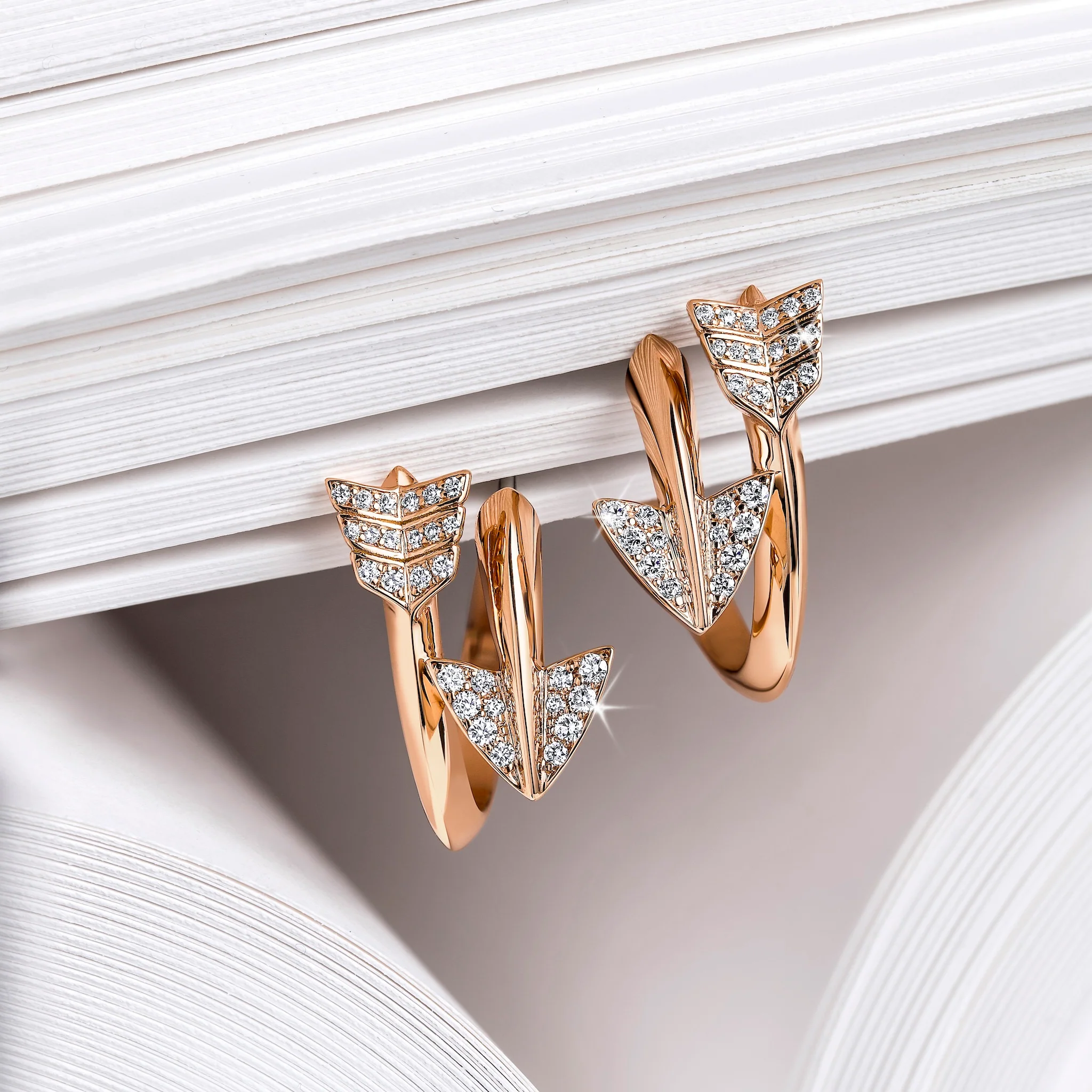 Super Arrow Diamond Earrings - Image 5