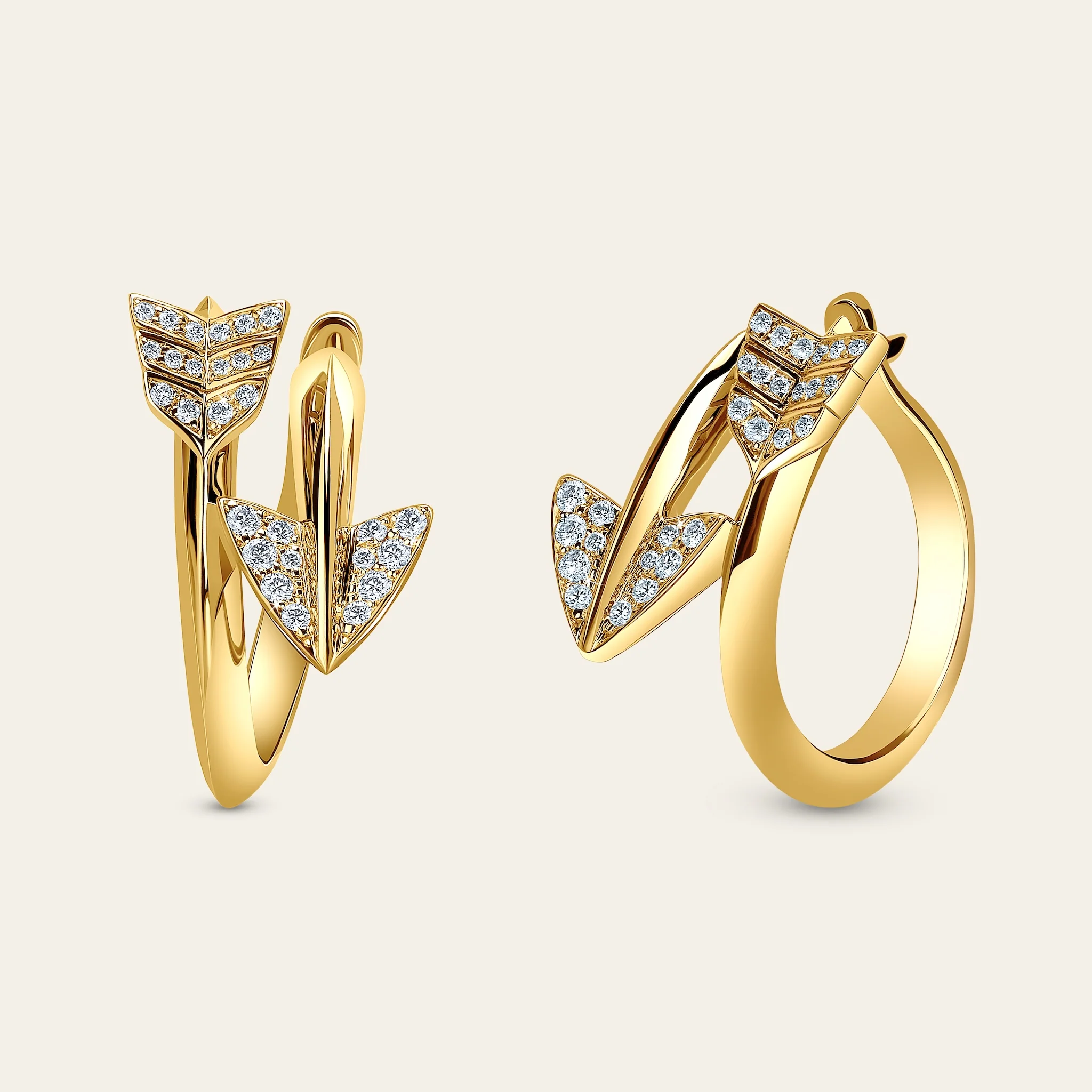 Super Arrow Diamond Earrings - Image 4