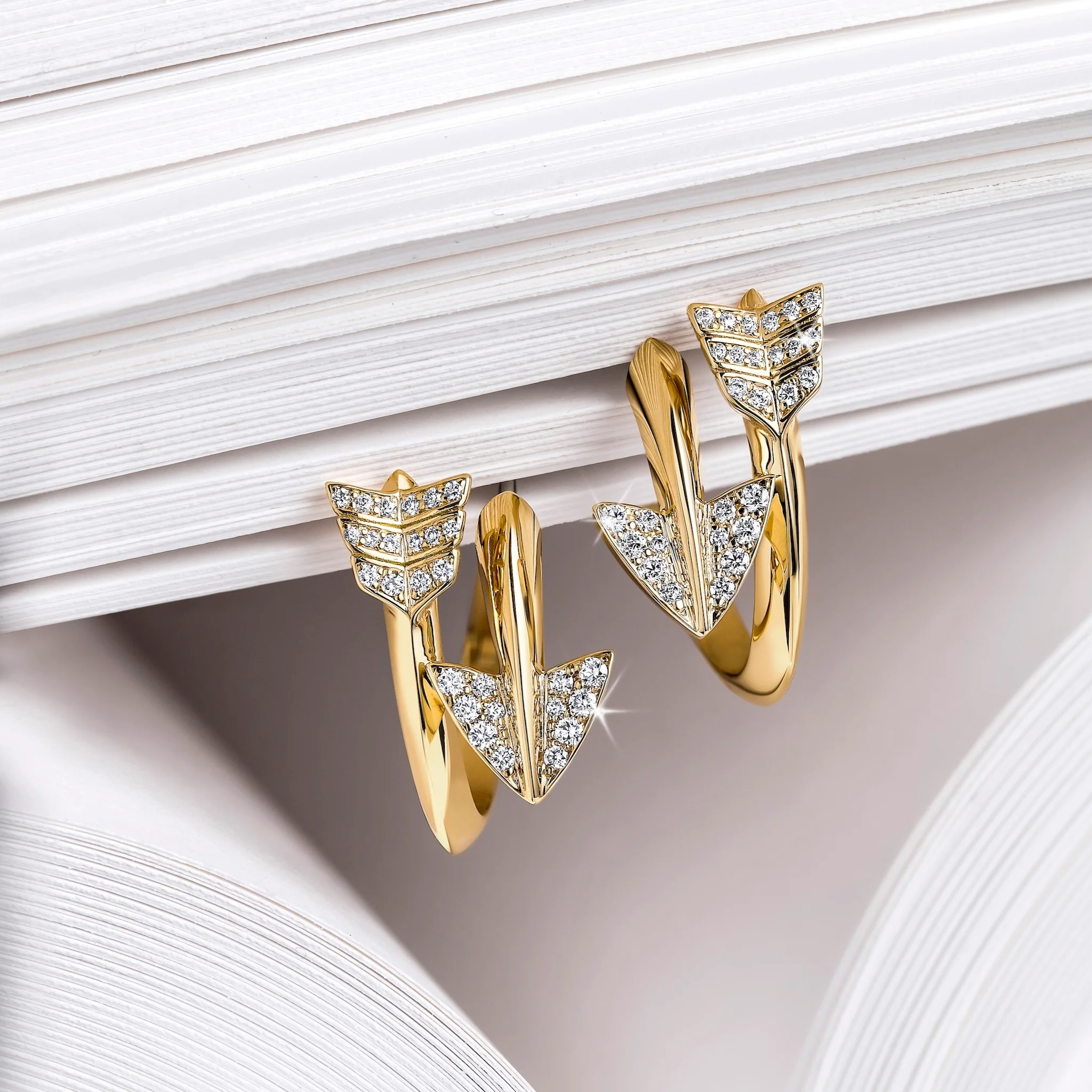 Super Arrow Diamond Earrings - Image 5