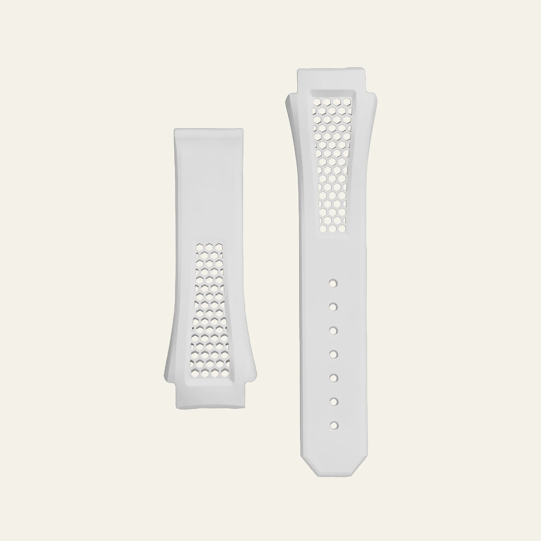 White Epic X Chrono 44mm Honeycomb Strap - M