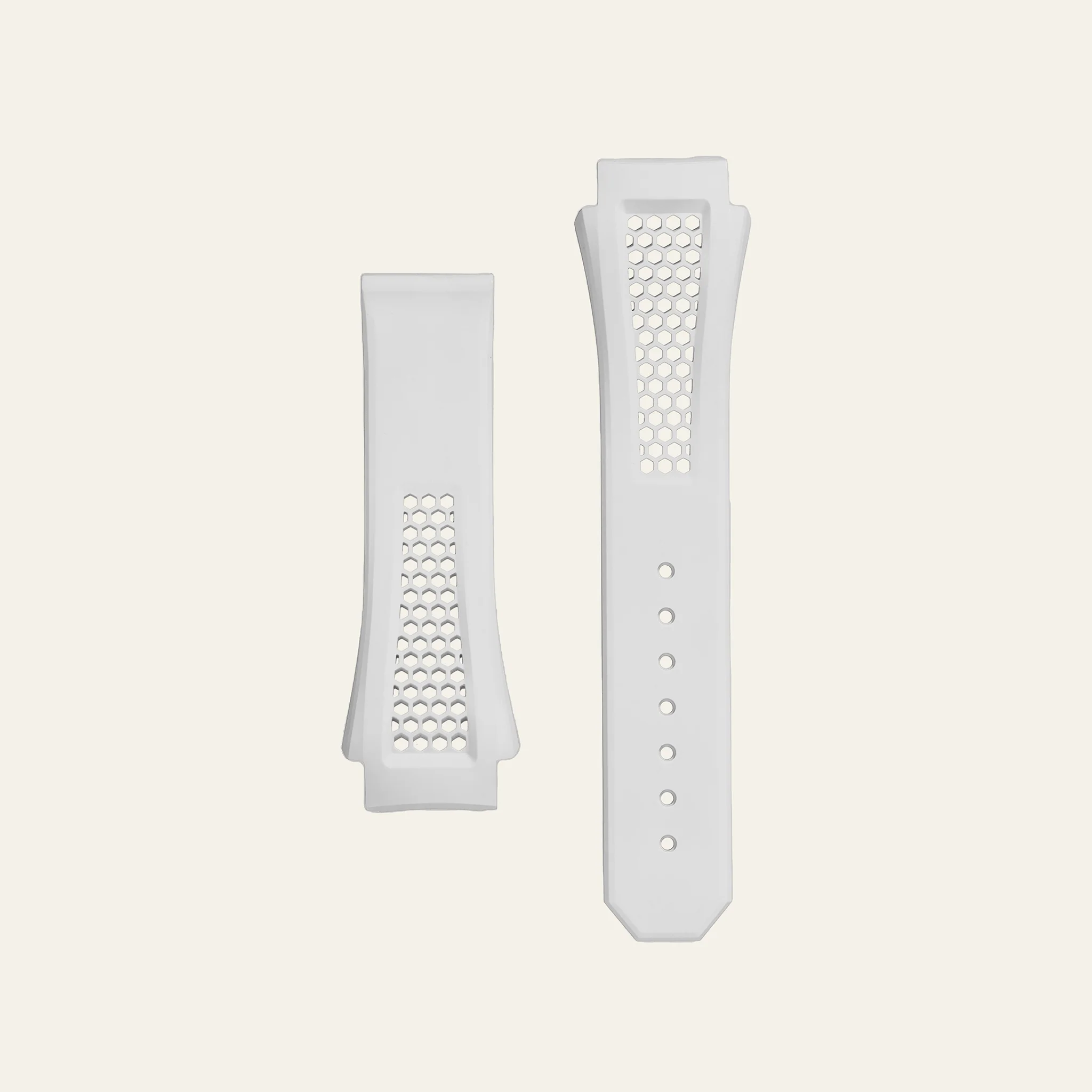 White Epic X Chrono 44mm Honeycomb Strap - S